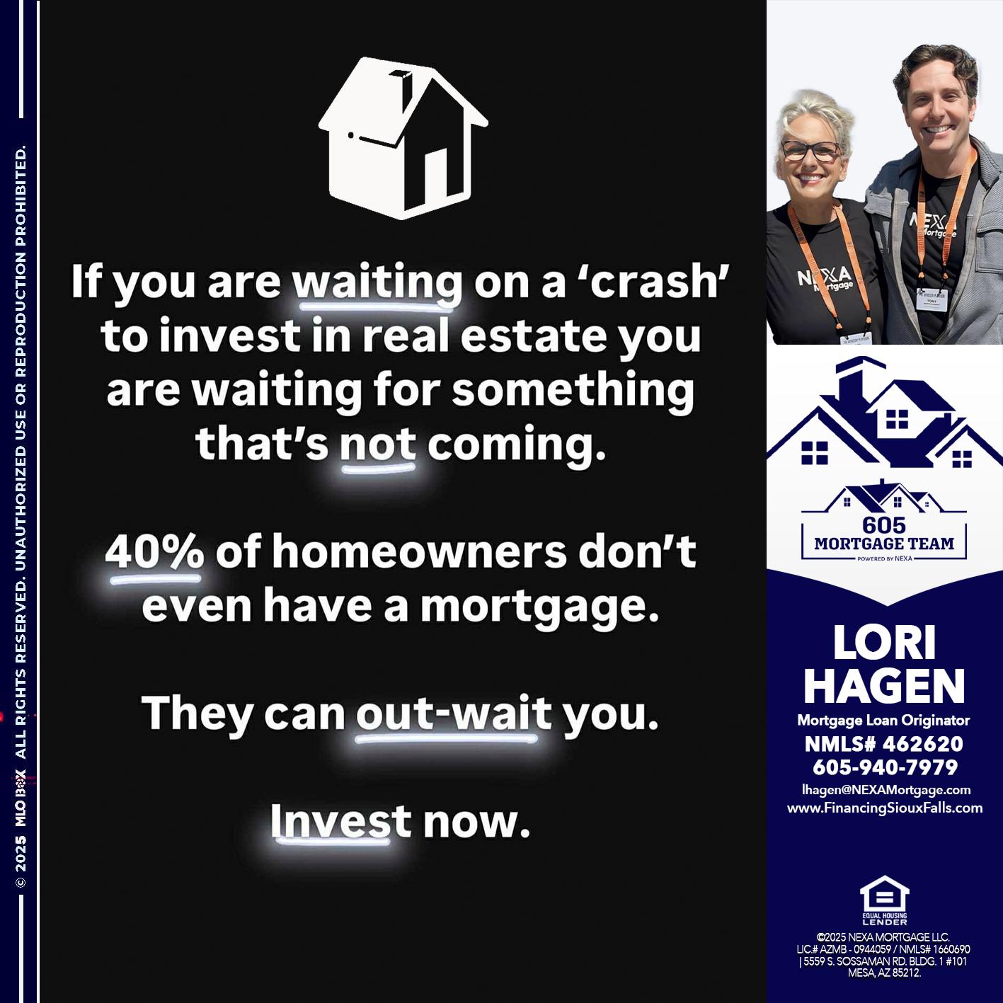 IF YOU ARE WAITING - Lori Hagen & Tony Bartholomaus -Mortgage Brokers