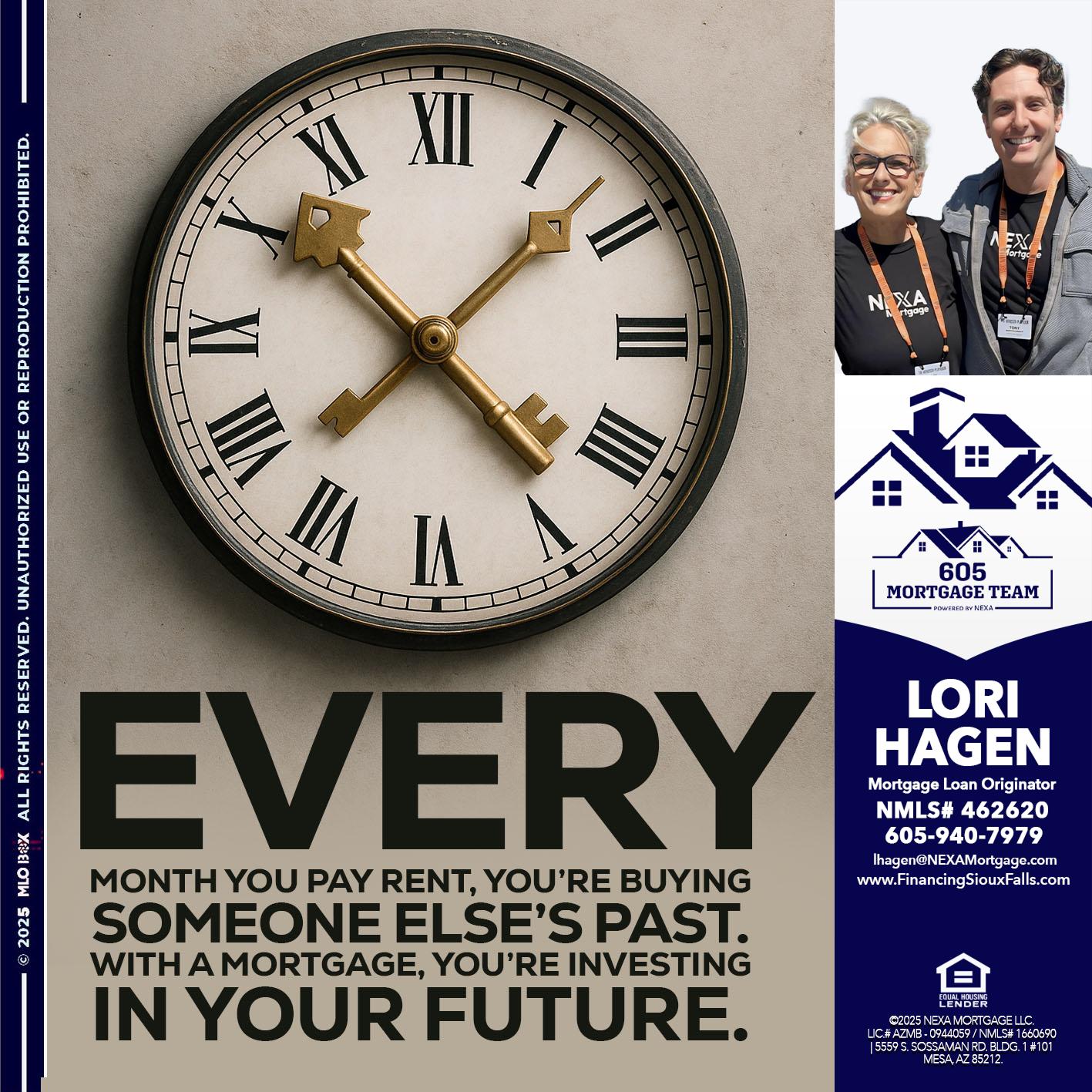 EVERY MONTH - Lori Hagen & Tony Bartholomaus -Mortgage Brokers