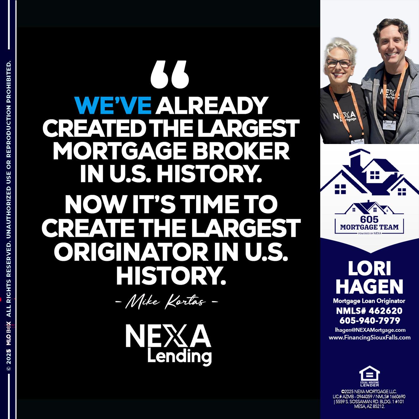 MIKE KORTAS - Lori Hagen & Tony Bartholomaus -Mortgage Brokers