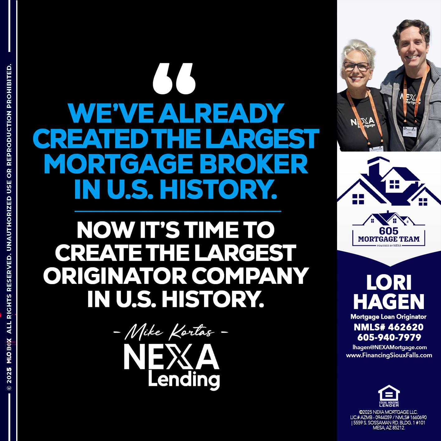 weve already - Lori Hagen & Tony Bartholomaus -Mortgage Brokers