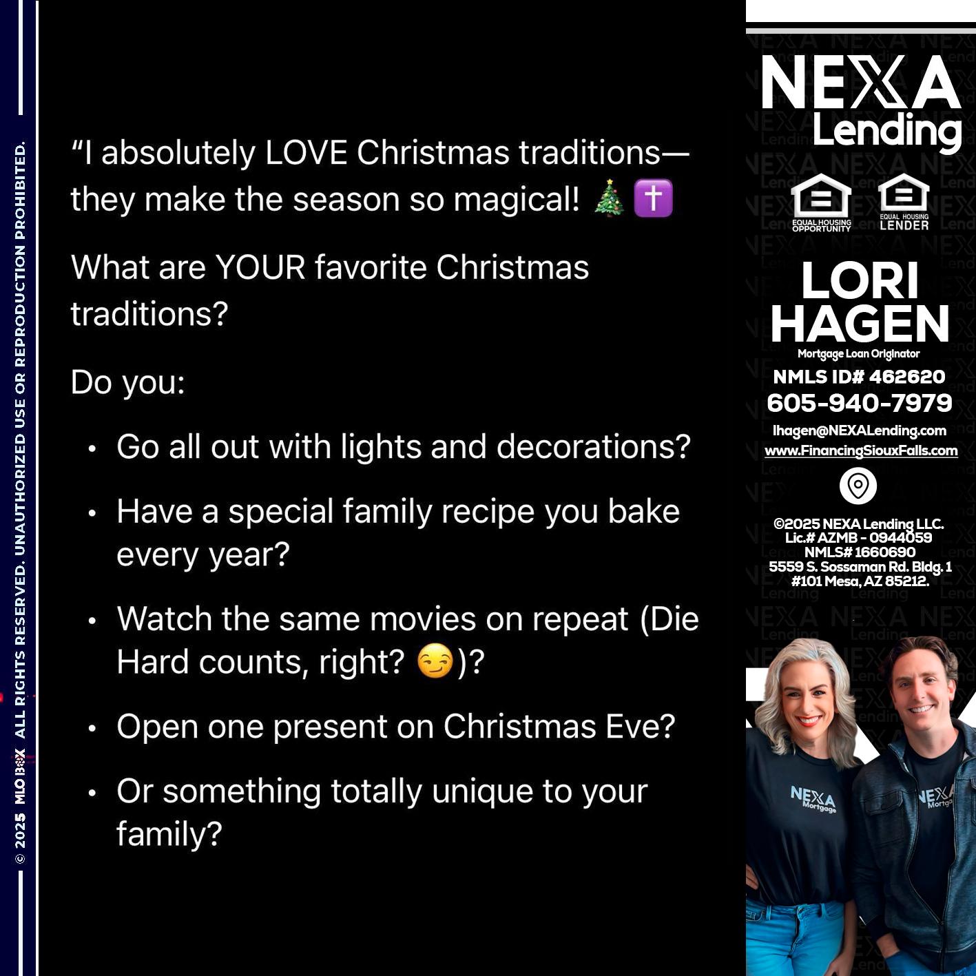 I love christmas - Lori Hagen & Tony Bartholomaus -Mortgage Brokers