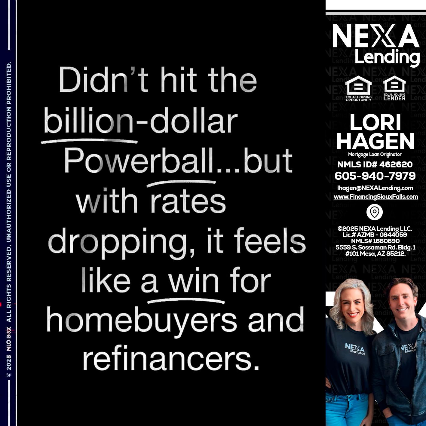 DIDNT HIT - Lori Hagen & Tony Bartholomaus -Mortgage Brokers