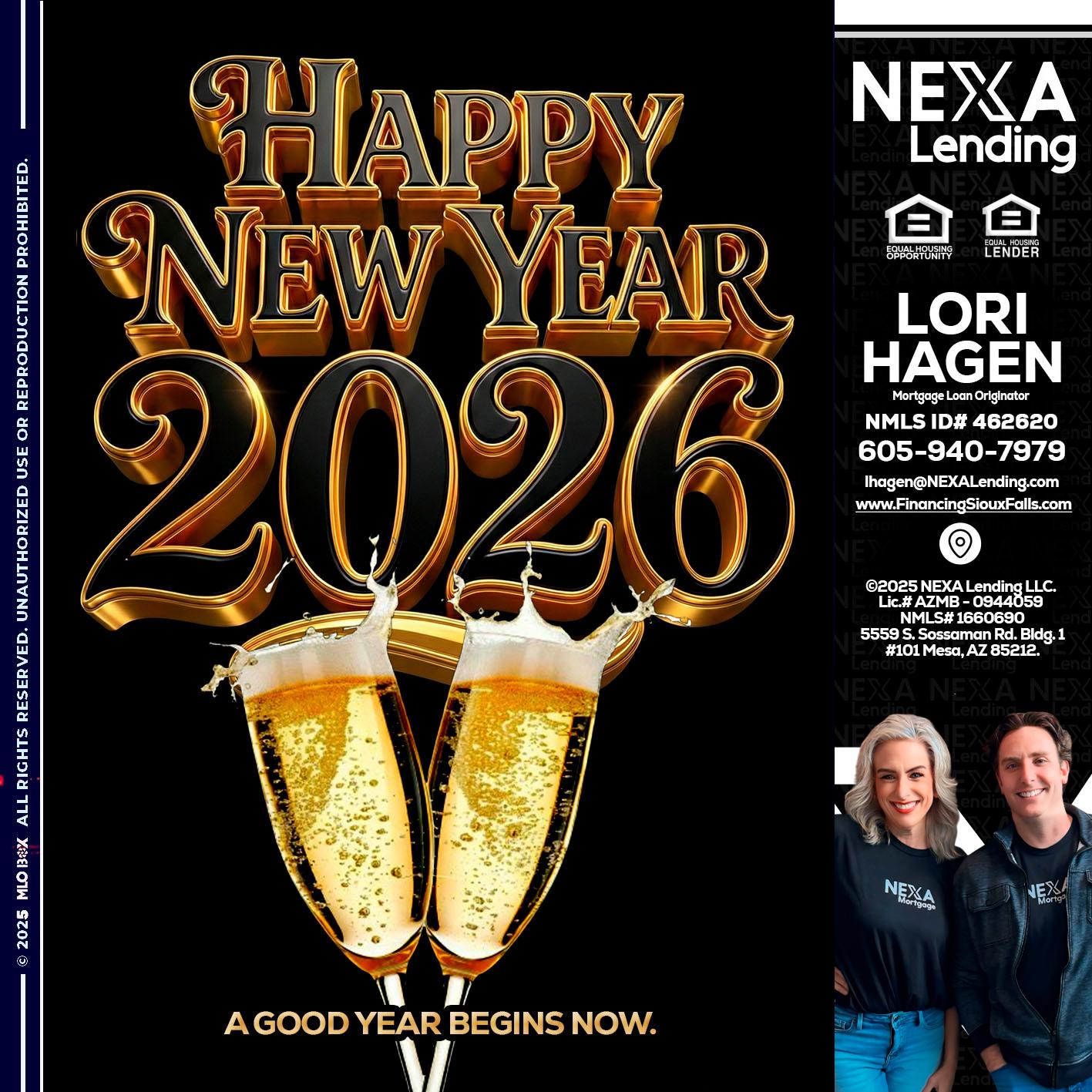 happy new year 2026 - Lori Hagen & Tony Bartholomaus -Mortgage Brokers
