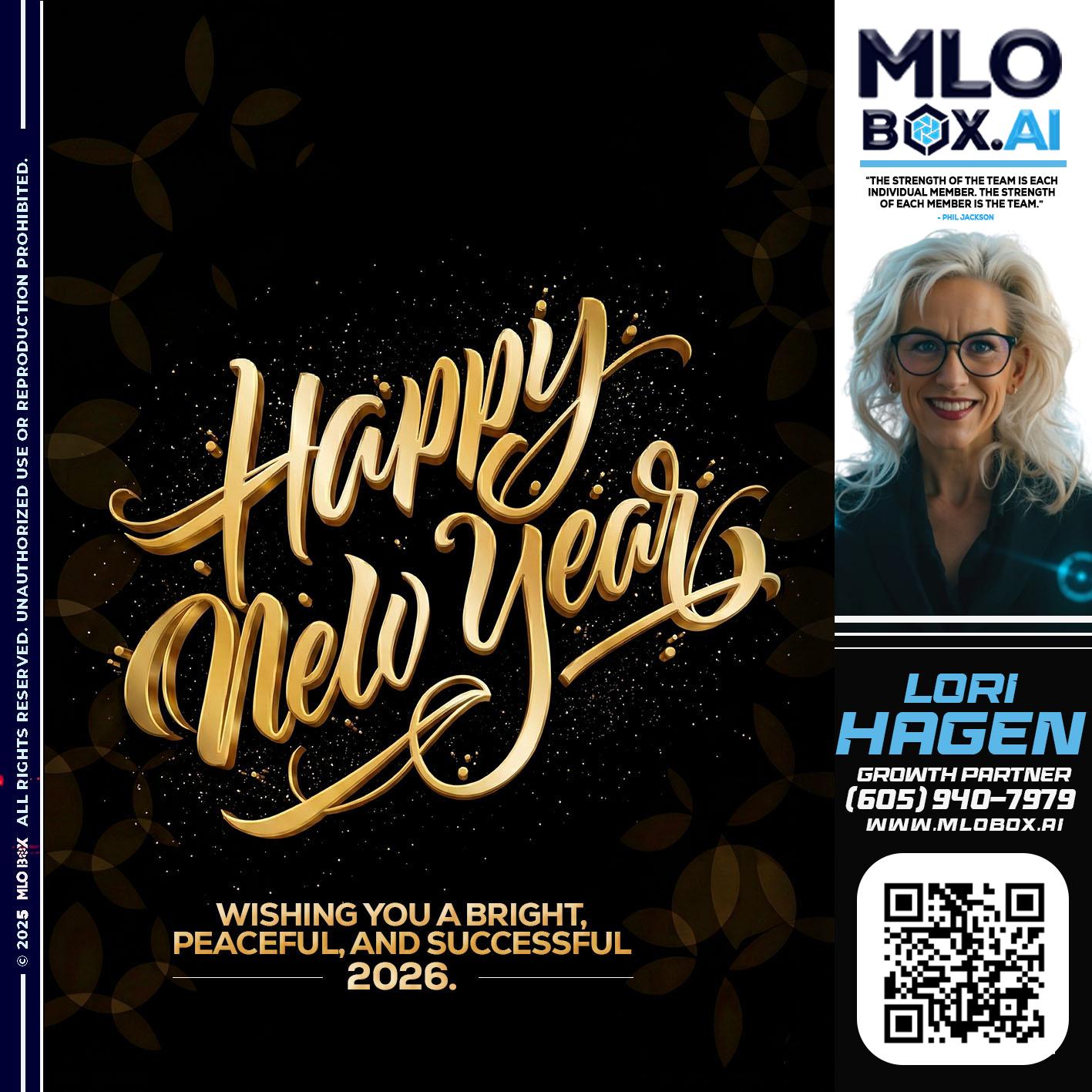 HAPPY NEW YEAR - Lori Hagen & Tony Bartholomaus -Mortgage Brokers
