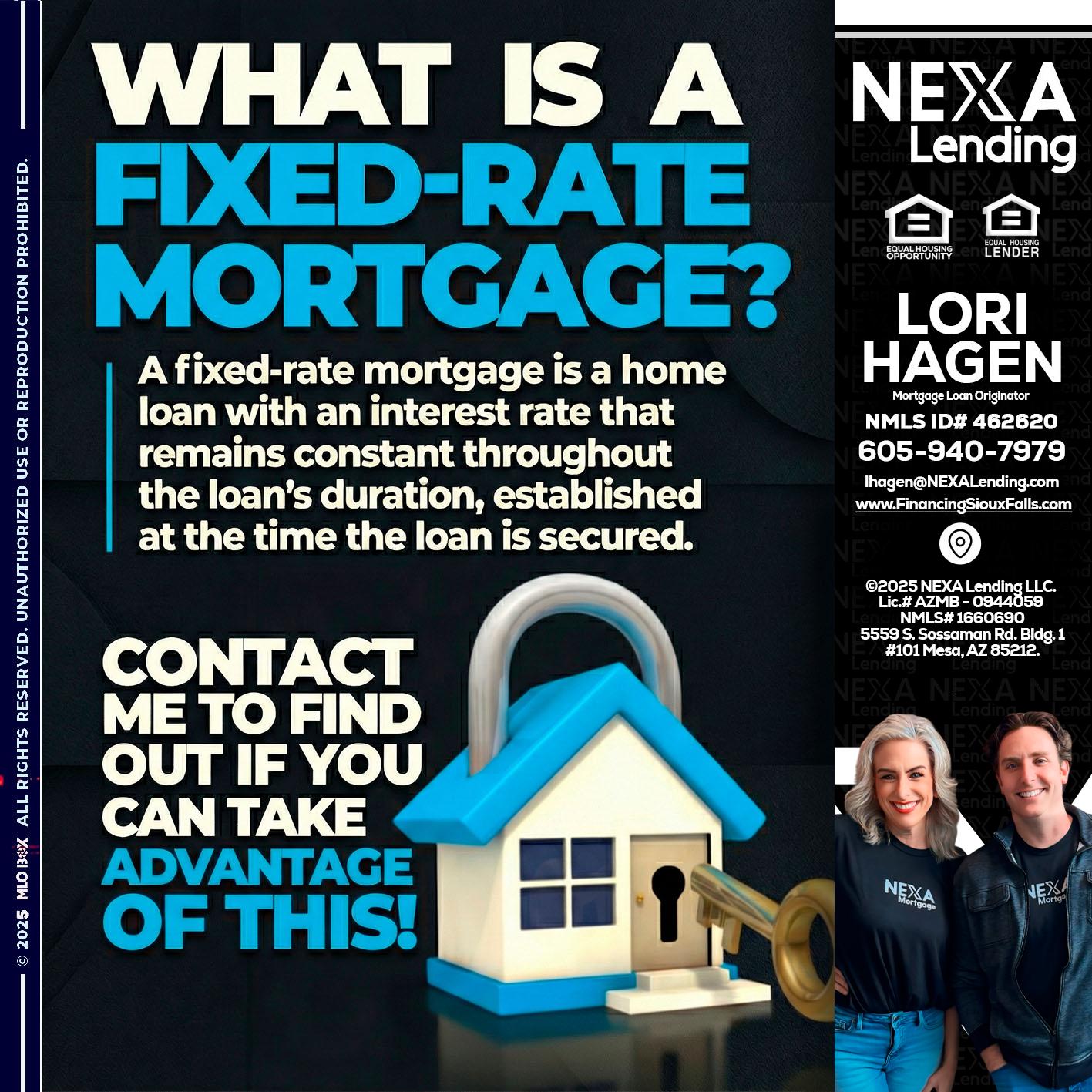 WHAT IS  A FIXED - Lori Hagen & Tony Bartholomaus -Mortgage Brokers
