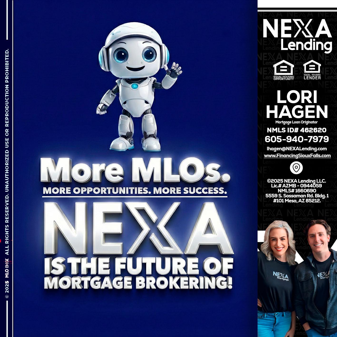 MORE MLOs - Lori Hagen & Tony Bartholomaus -Mortgage Brokers