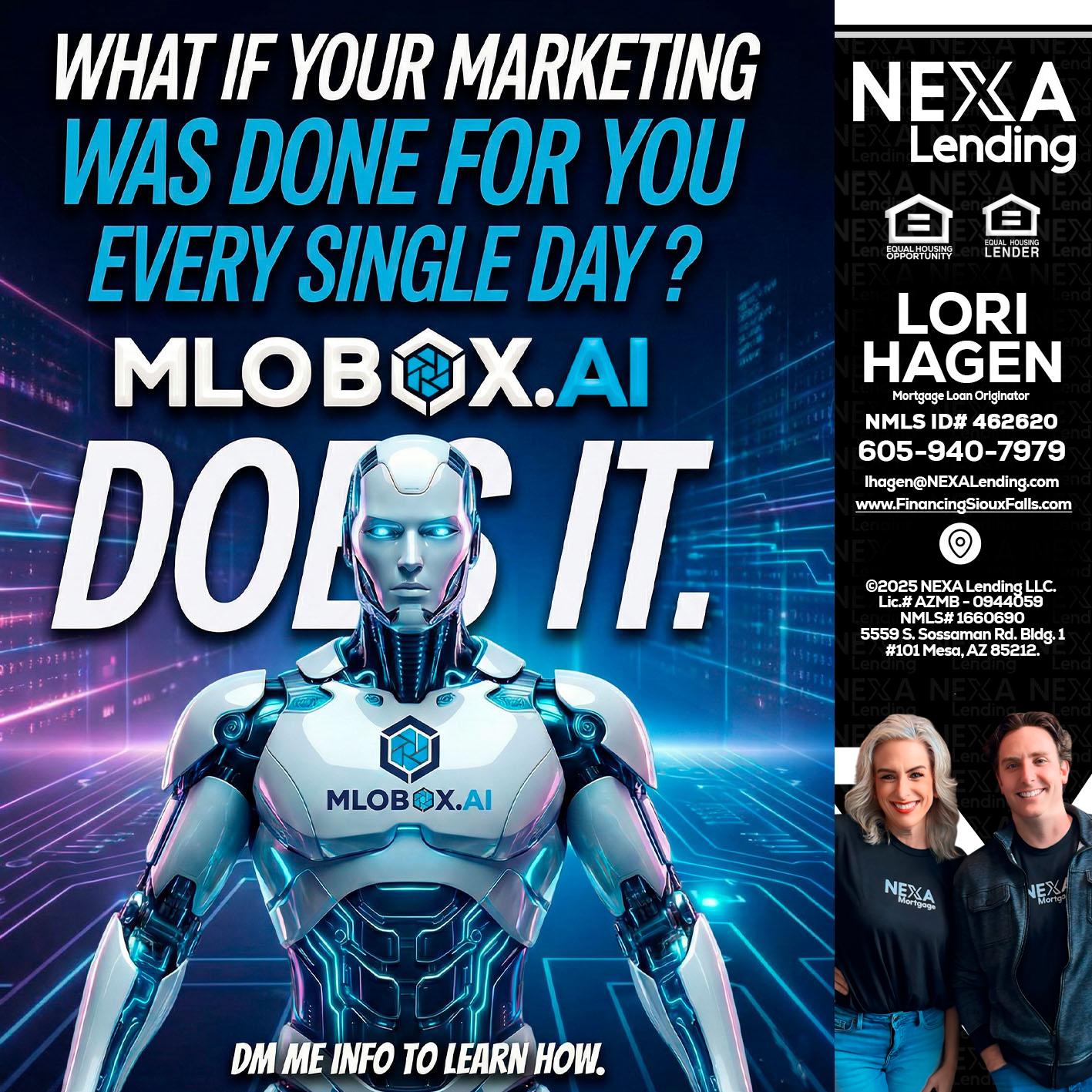 DOES IT - Lori Hagen & Tony Bartholomaus -Mortgage Brokers