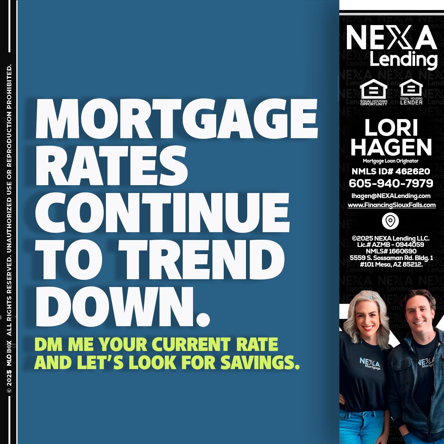 MORTGAGE RATES - Lori Hagen & Tony Bartholomaus -Mortgage Brokers