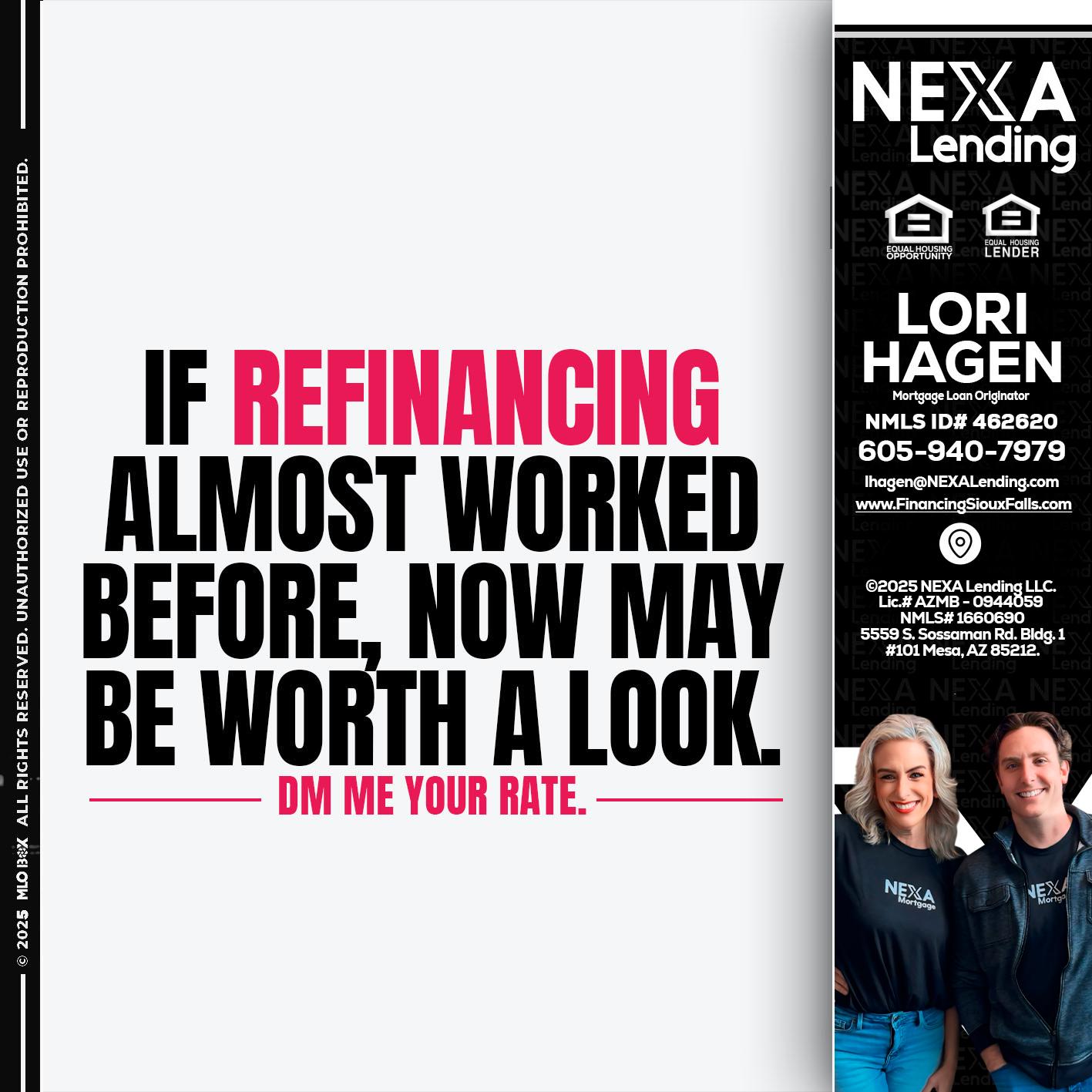 if refinancing - Lori Hagen & Tony Bartholomaus -Mortgage Brokers