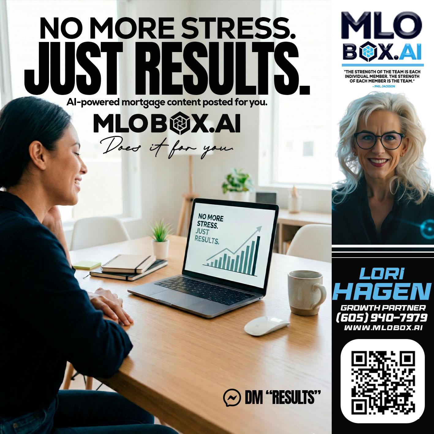 NO MORE STRESS - Lori Hagen & Tony Bartholomaus -Mortgage Brokers