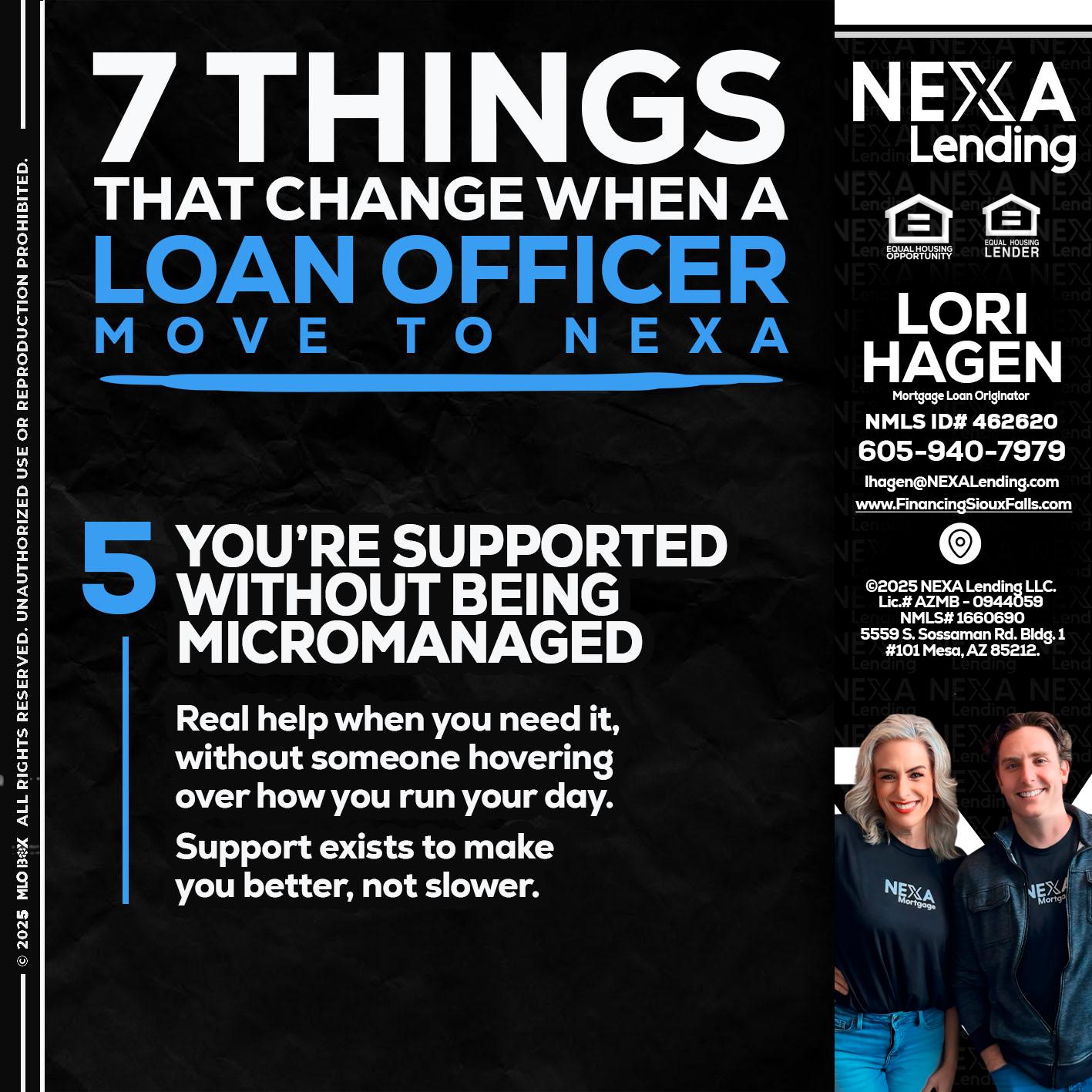 7 THINGS (5) - Lori Hagen & Tony Bartholomaus -Mortgage Brokers