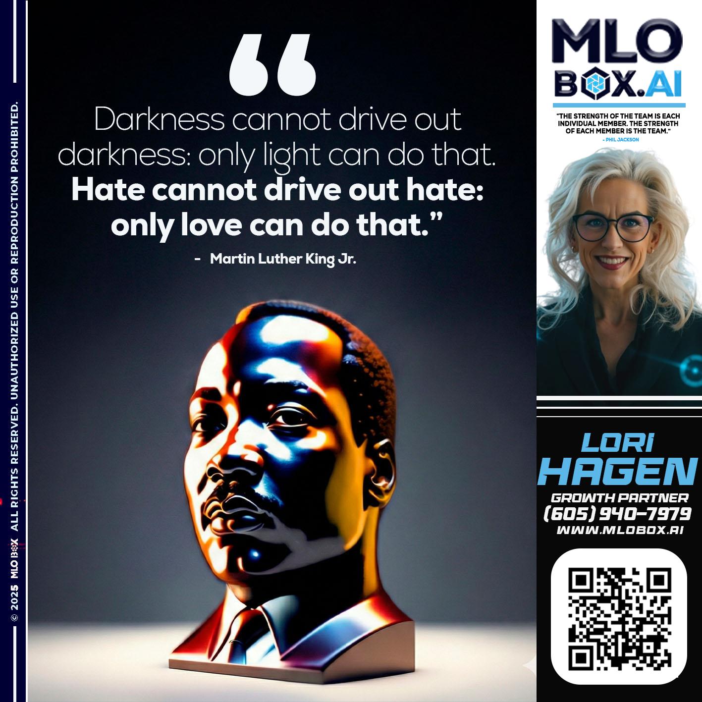 MLK DAY - Lori Hagen & Tony Bartholomaus -Mortgage Brokers