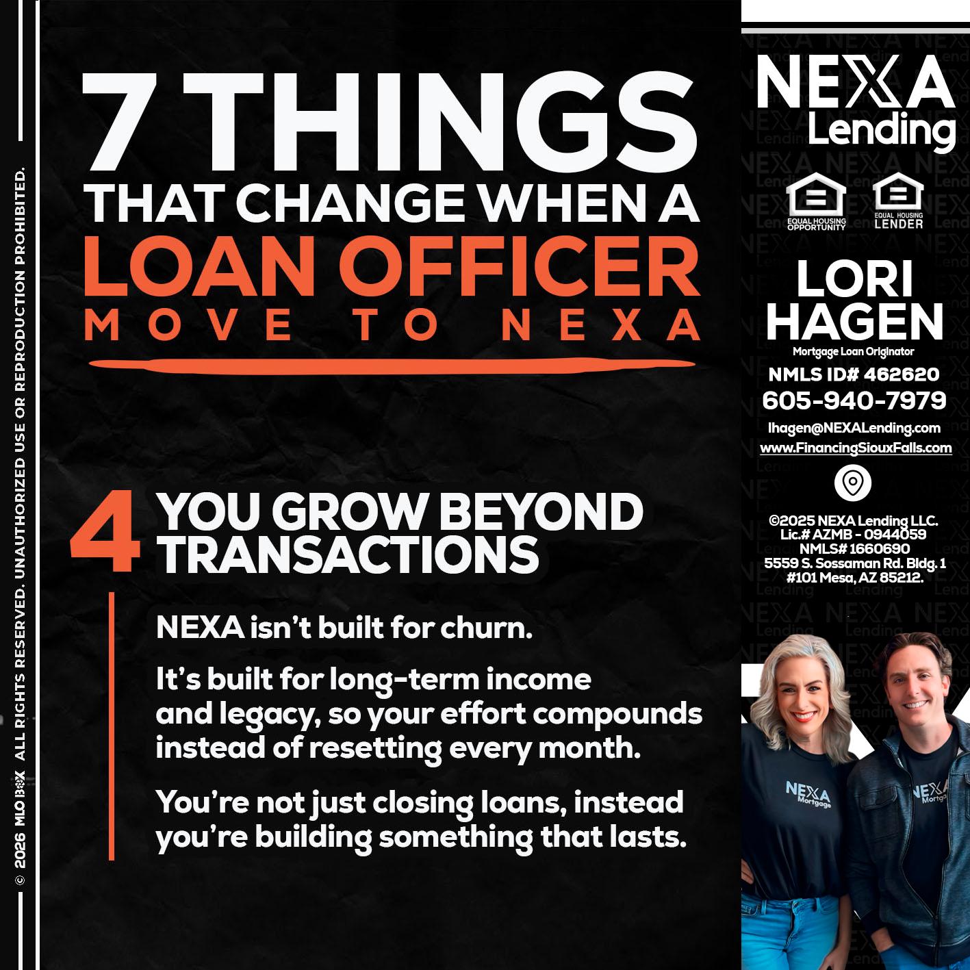 7 THINGS (4) - Lori Hagen & Tony Bartholomaus -Mortgage Brokers