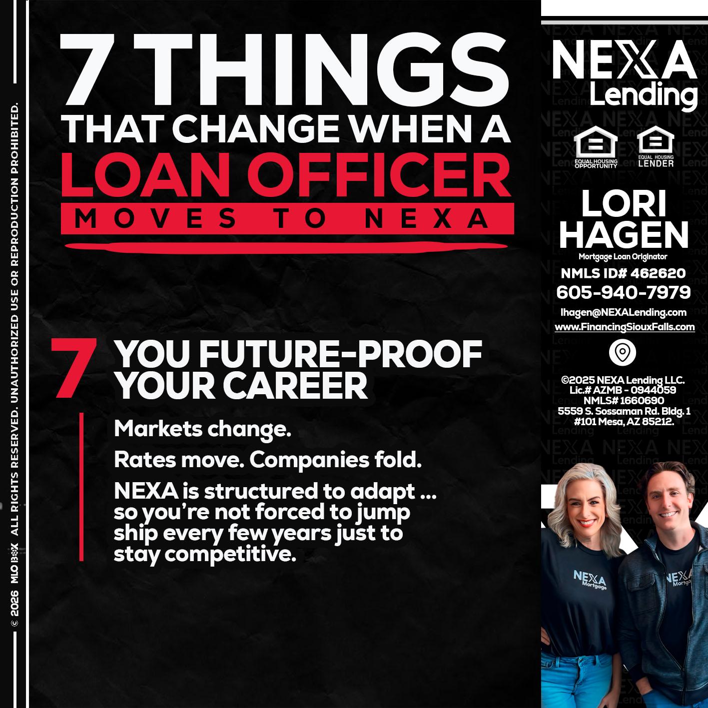 7 THINGS (7) - Lori Hagen & Tony Bartholomaus -Mortgage Brokers