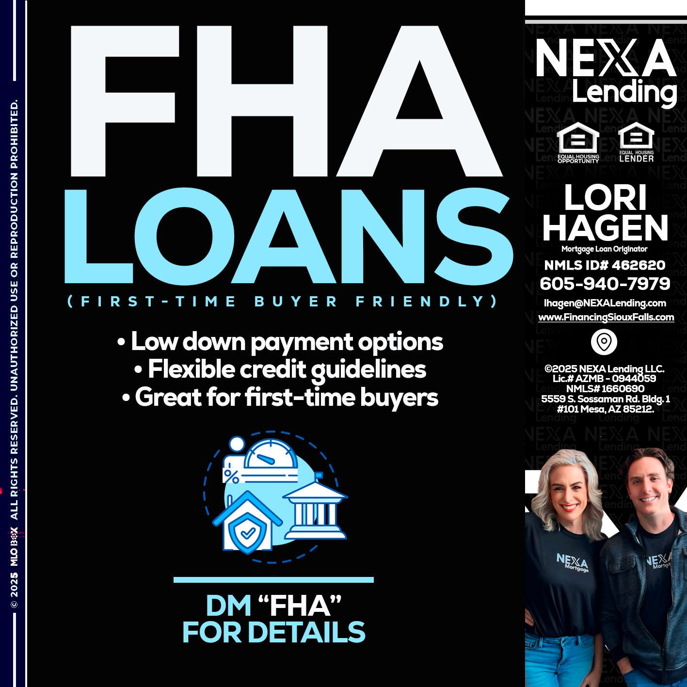 FHA LOANS - Lori Hagen & Tony Bartholomaus -Mortgage Brokers