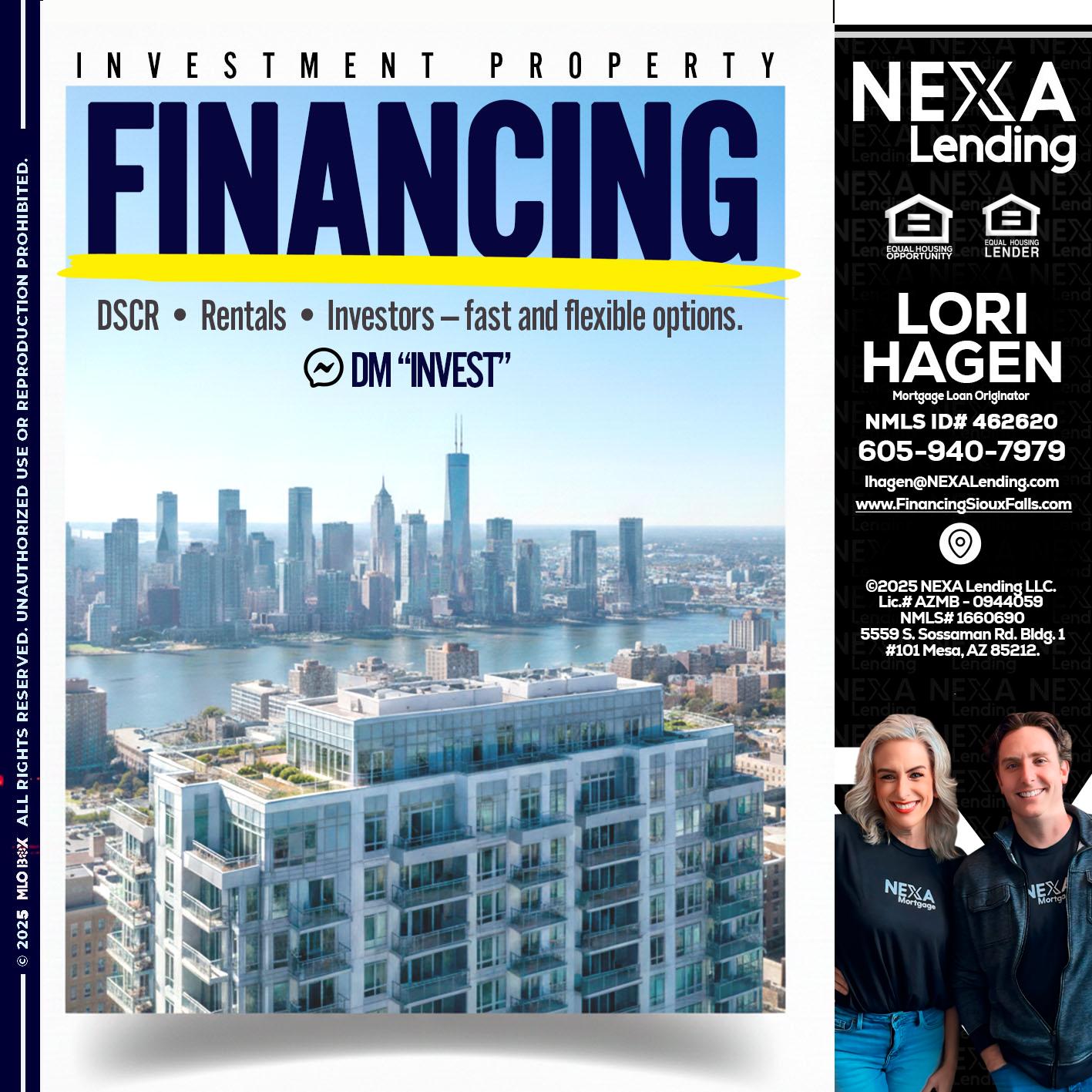 FINANCING - Lori Hagen & Tony Bartholomaus -Mortgage Brokers