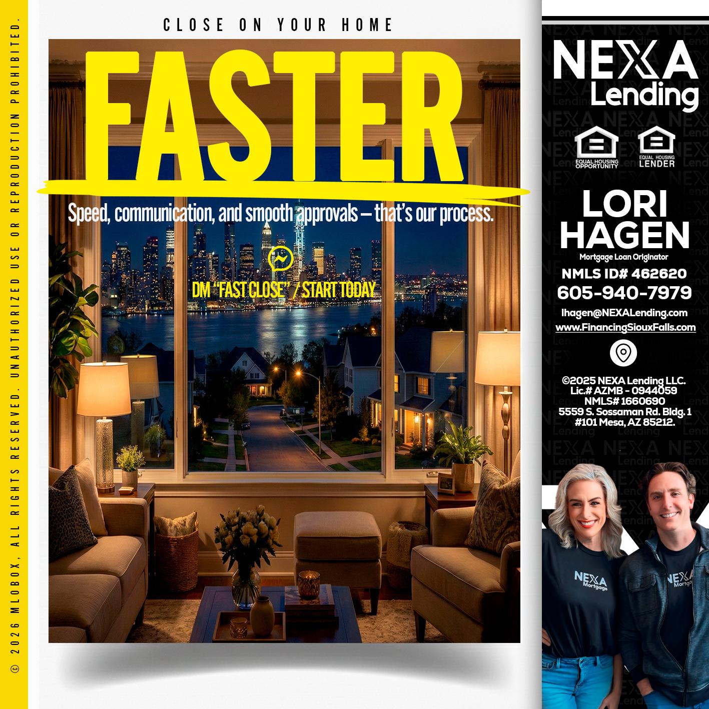 FASTER - Lori Hagen & Tony Bartholomaus -Mortgage Brokers