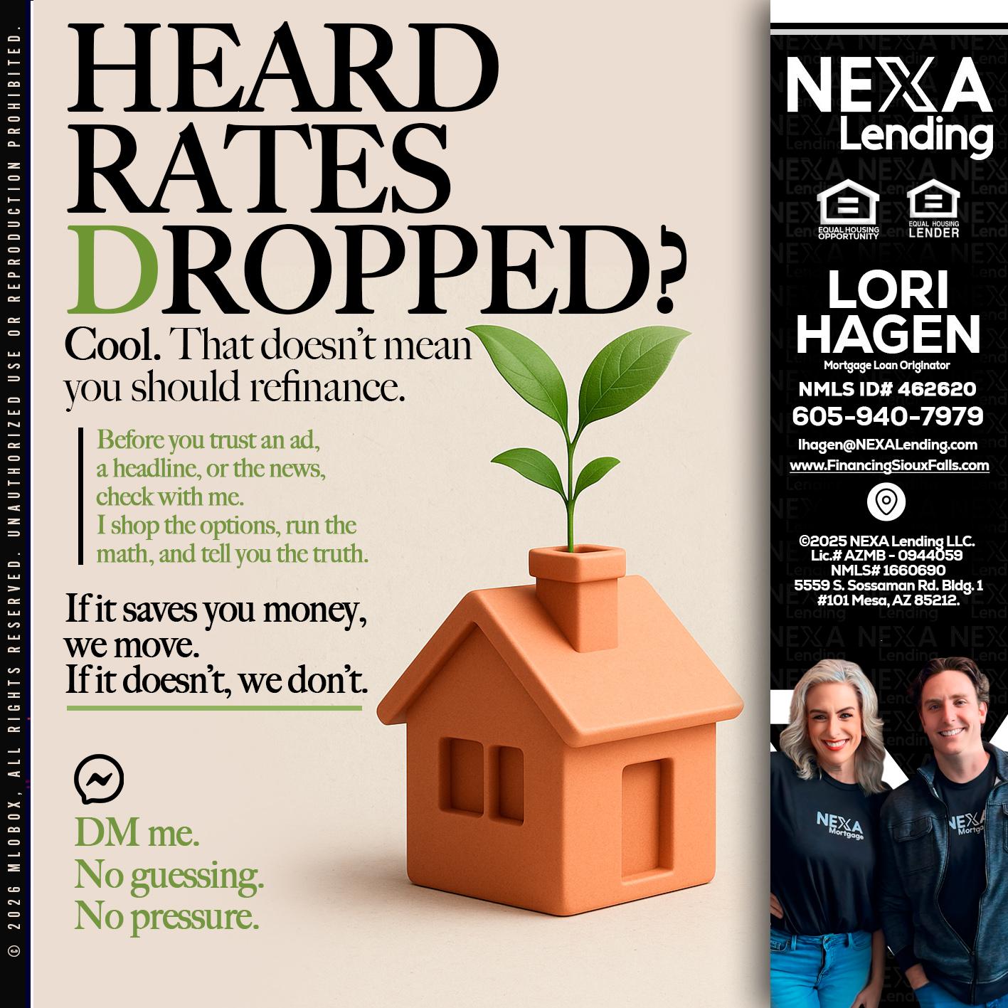 HEARD RATES - Lori Hagen & Tony Bartholomaus -Mortgage Brokers