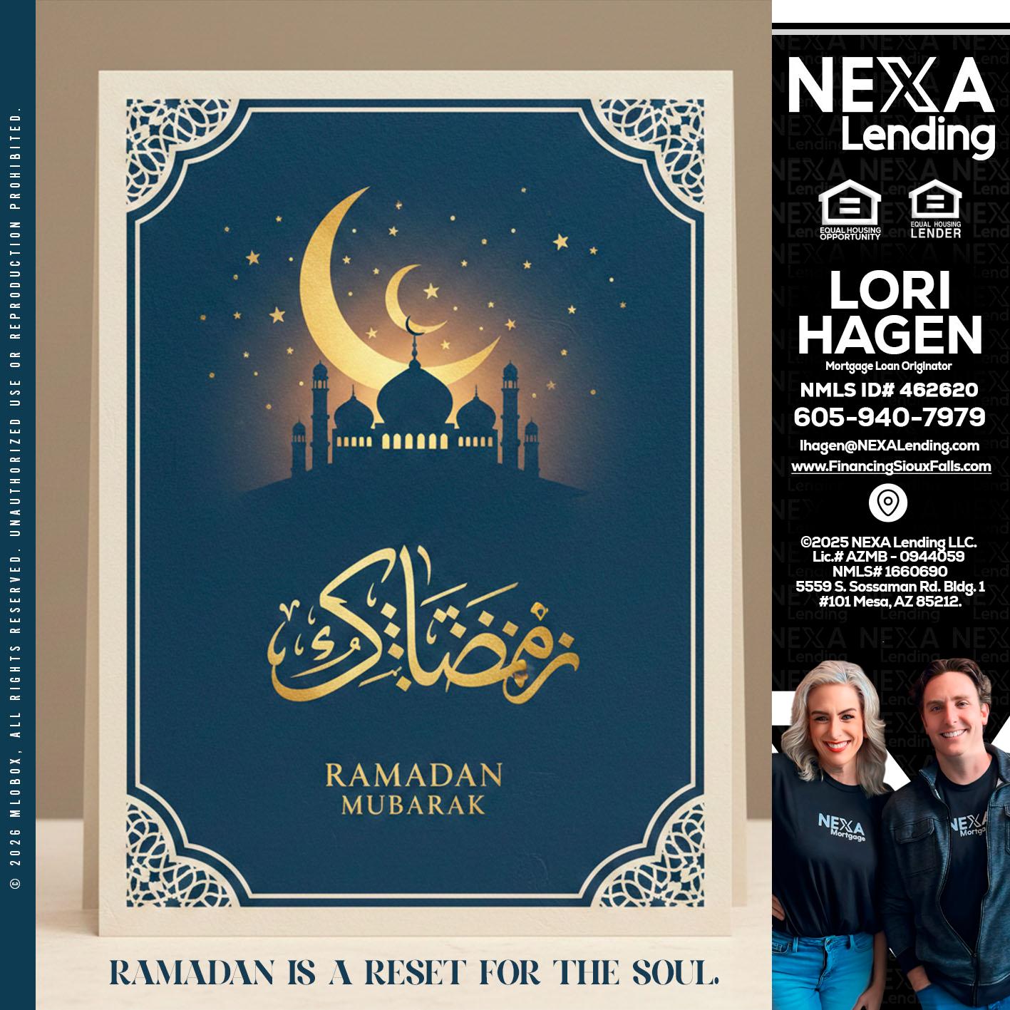HAPPY RAMADAN - Lori Hagen & Tony Bartholomaus -Mortgage Brokers
