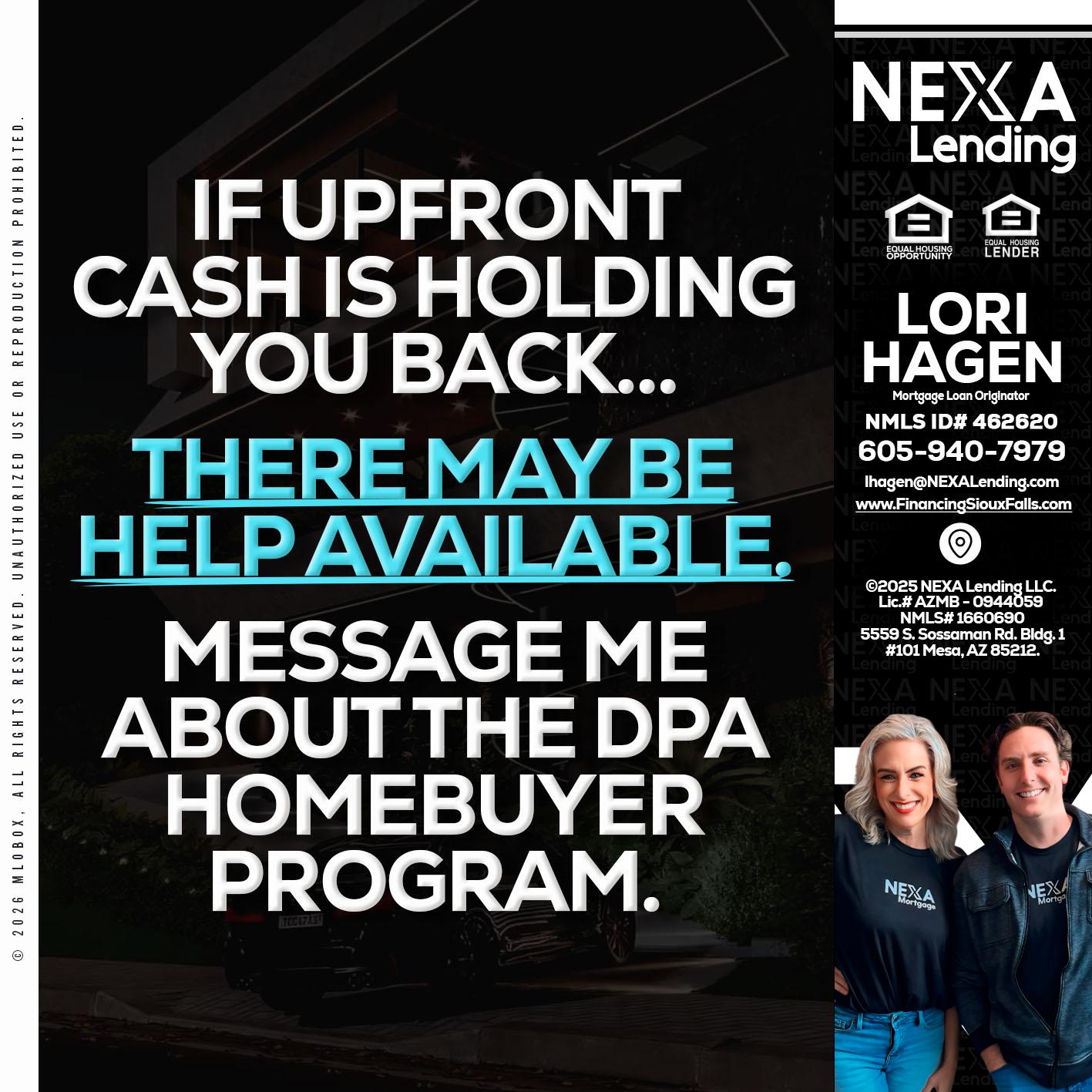 IF UPFRONT - Lori Hagen & Tony Bartholomaus -Mortgage Brokers