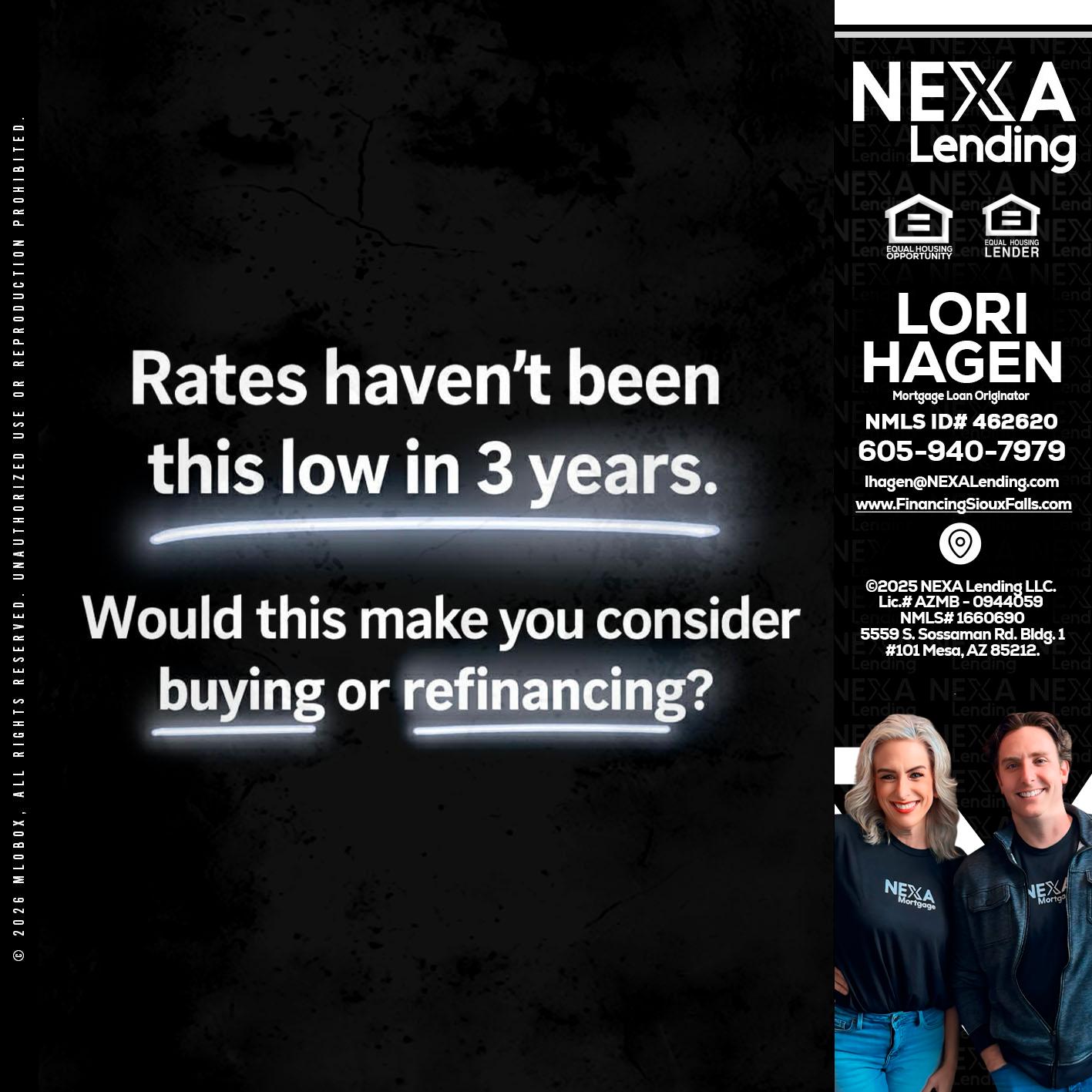 RATES HAVEN'T - Lori Hagen & Tony Bartholomaus -Mortgage Brokers