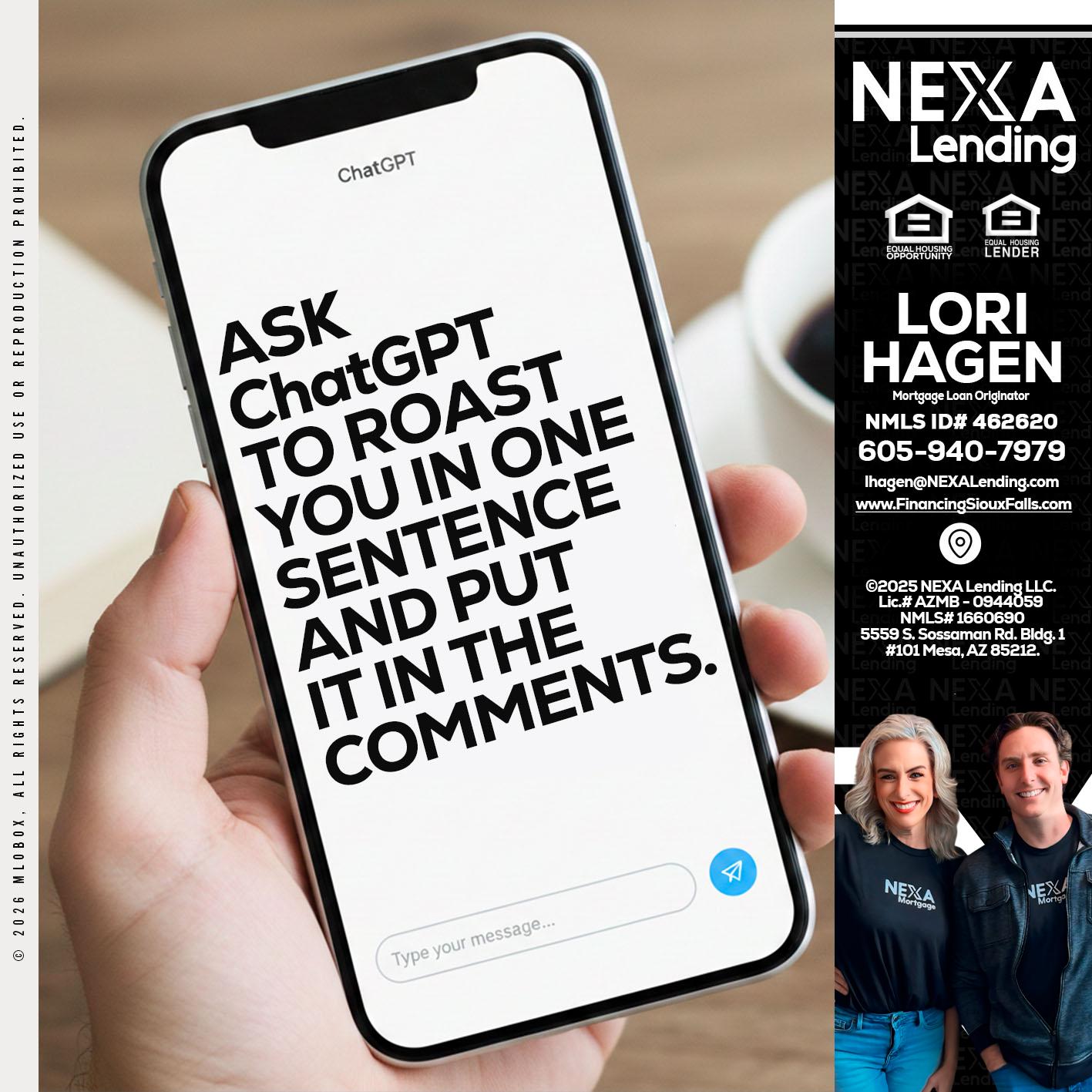 ask chatgpt - Lori Hagen & Tony Bartholomaus -Mortgage Brokers