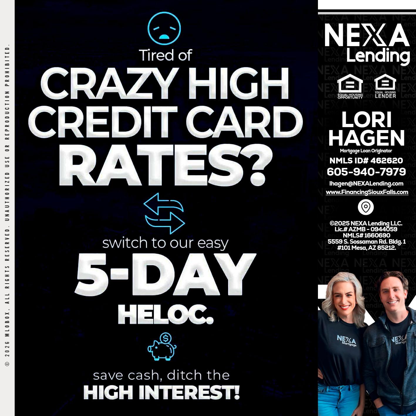 CRAZY HIGH - Lori Hagen & Tony Bartholomaus -Mortgage Brokers