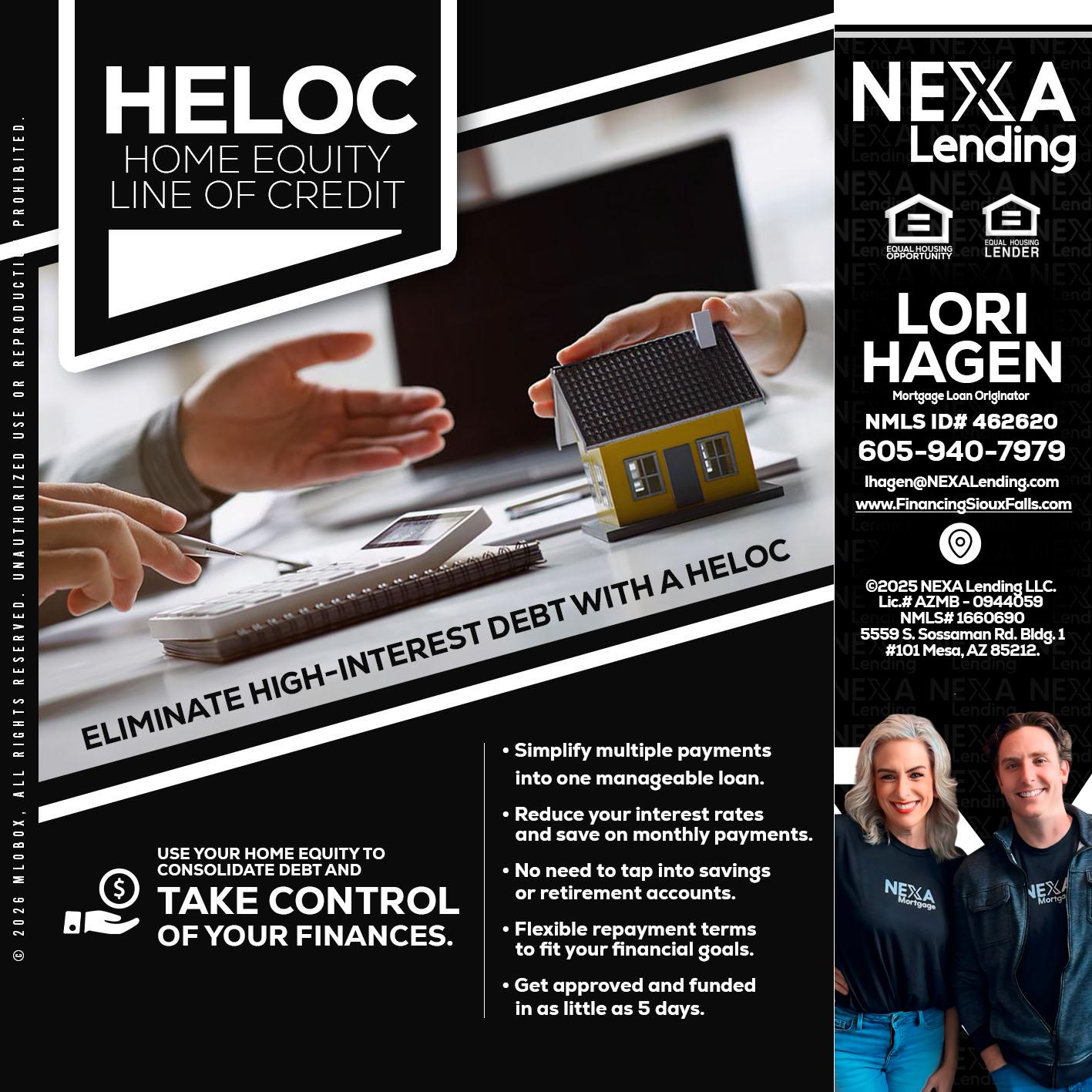 HELOC - Lori Hagen & Tony Bartholomaus -Mortgage Brokers