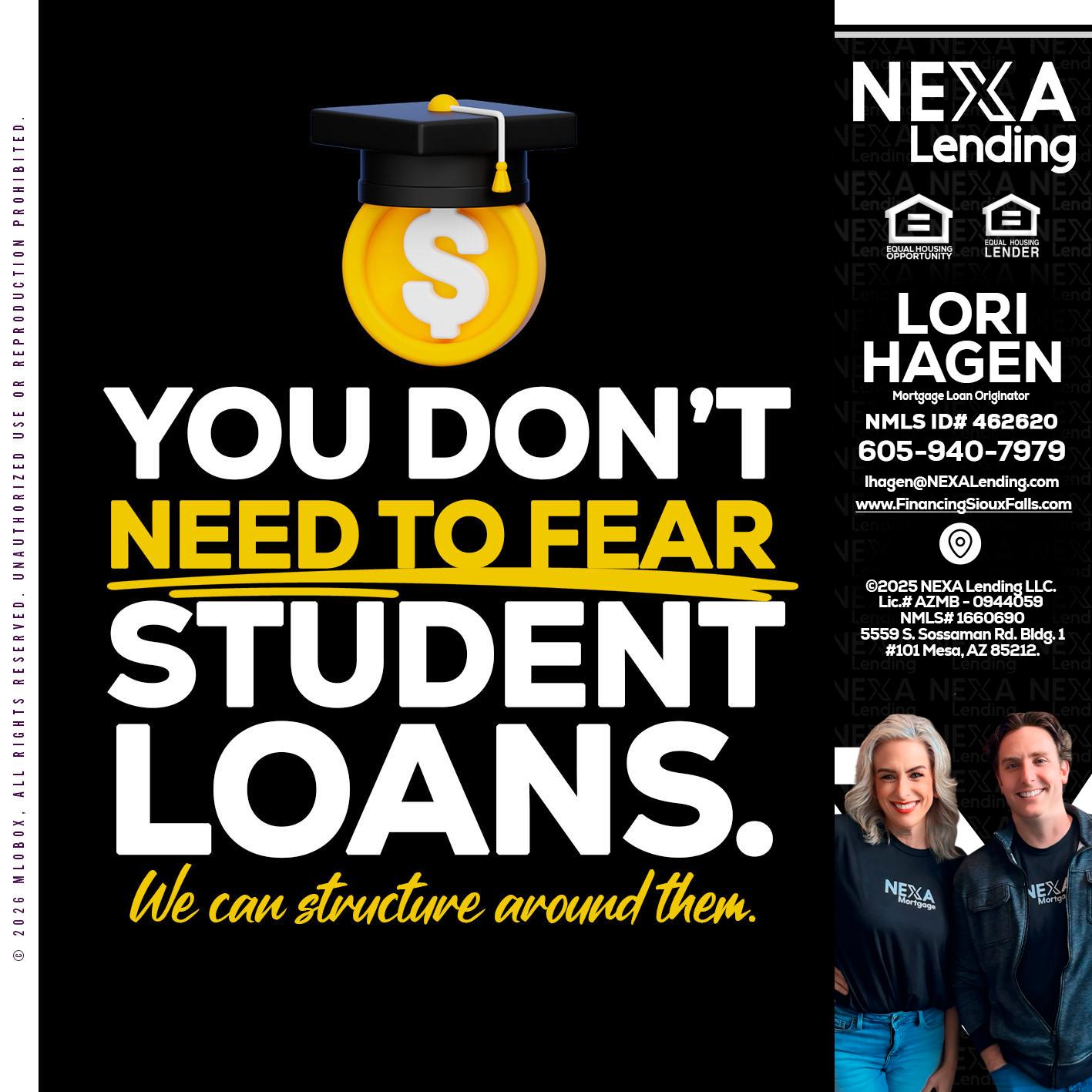 YOU DONT NEED - Lori Hagen & Tony Bartholomaus -Mortgage Brokers