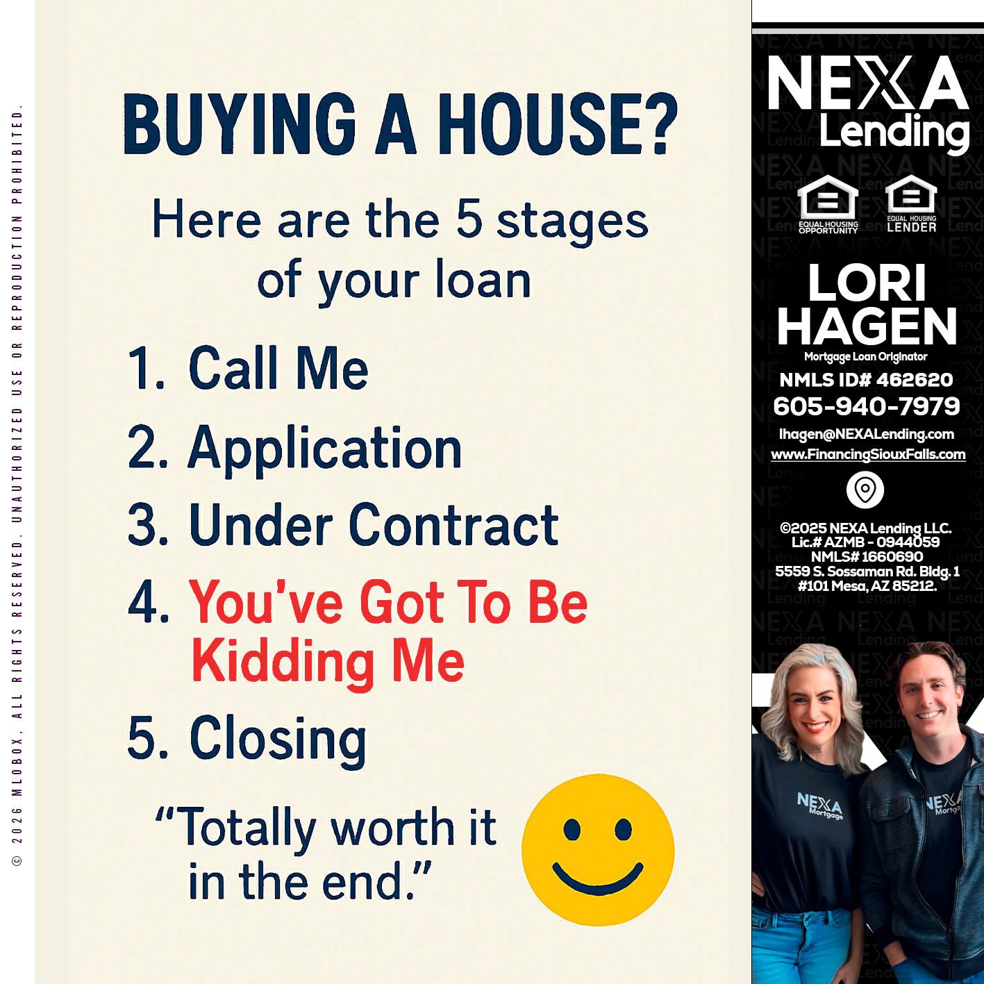 BUYING A HOUSE - Lori Hagen & Tony Bartholomaus -Mortgage Brokers