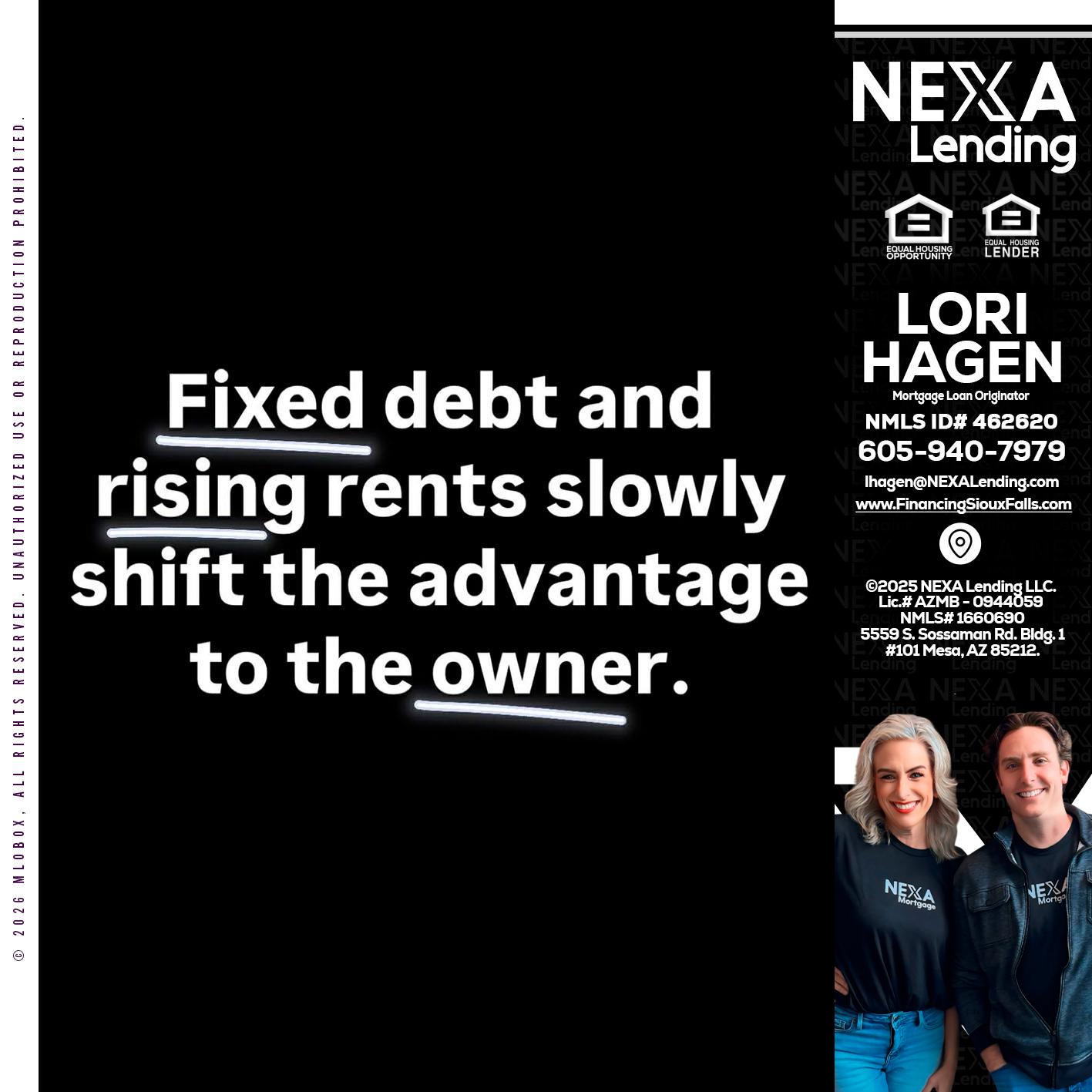 FIXED DEBT - Lori Hagen & Tony Bartholomaus -Mortgage Brokers
