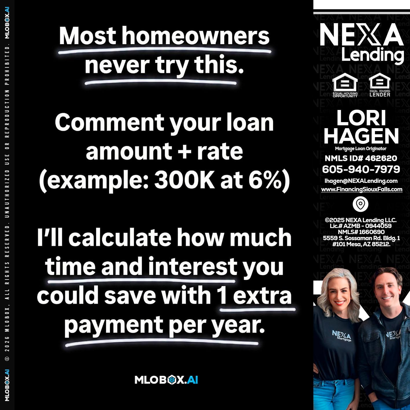most owners - Lori Hagen & Tony Bartholomaus -Mortgage Brokers