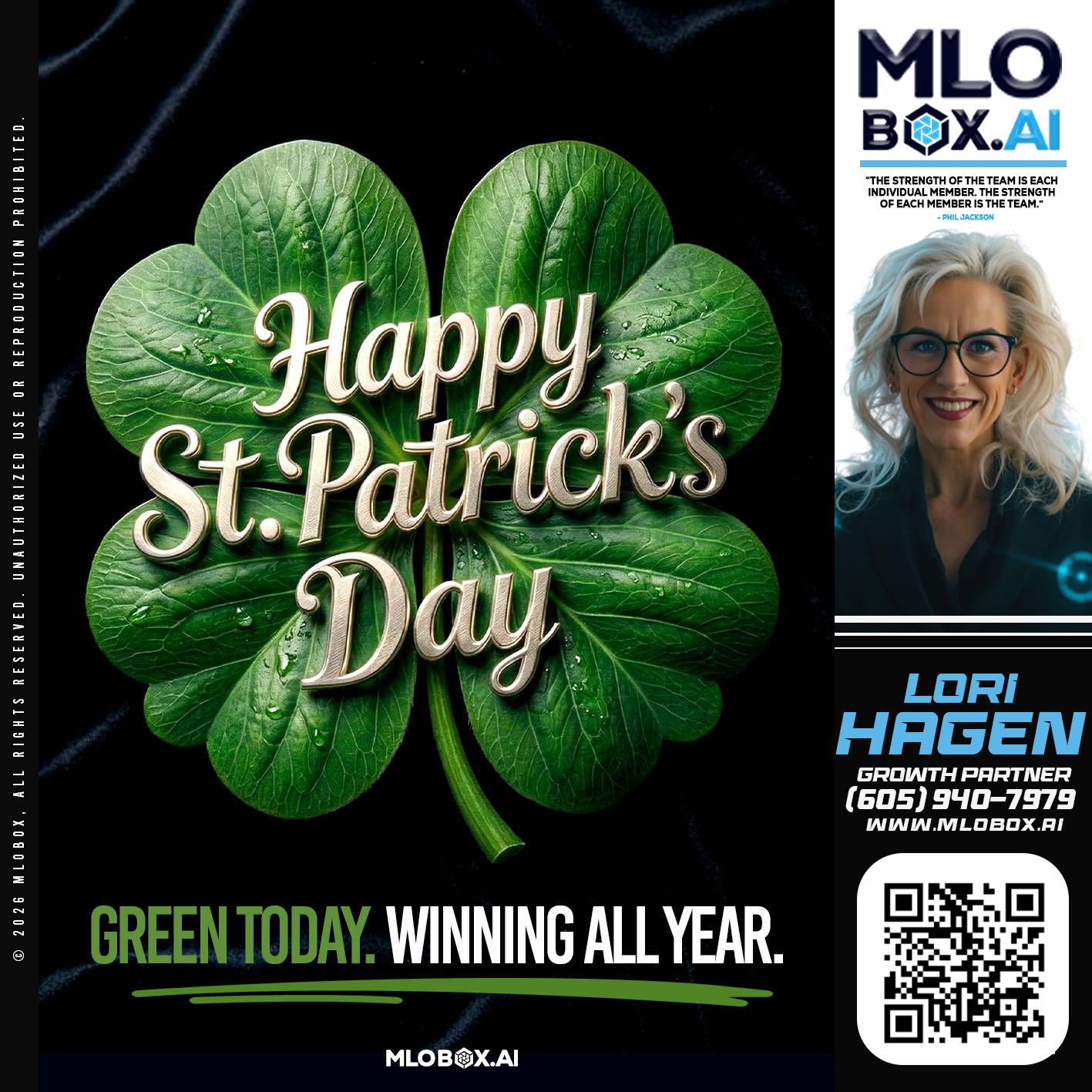 happy st Patricks day - Lori Hagen & Tony Bartholomaus -Mortgage Brokers
