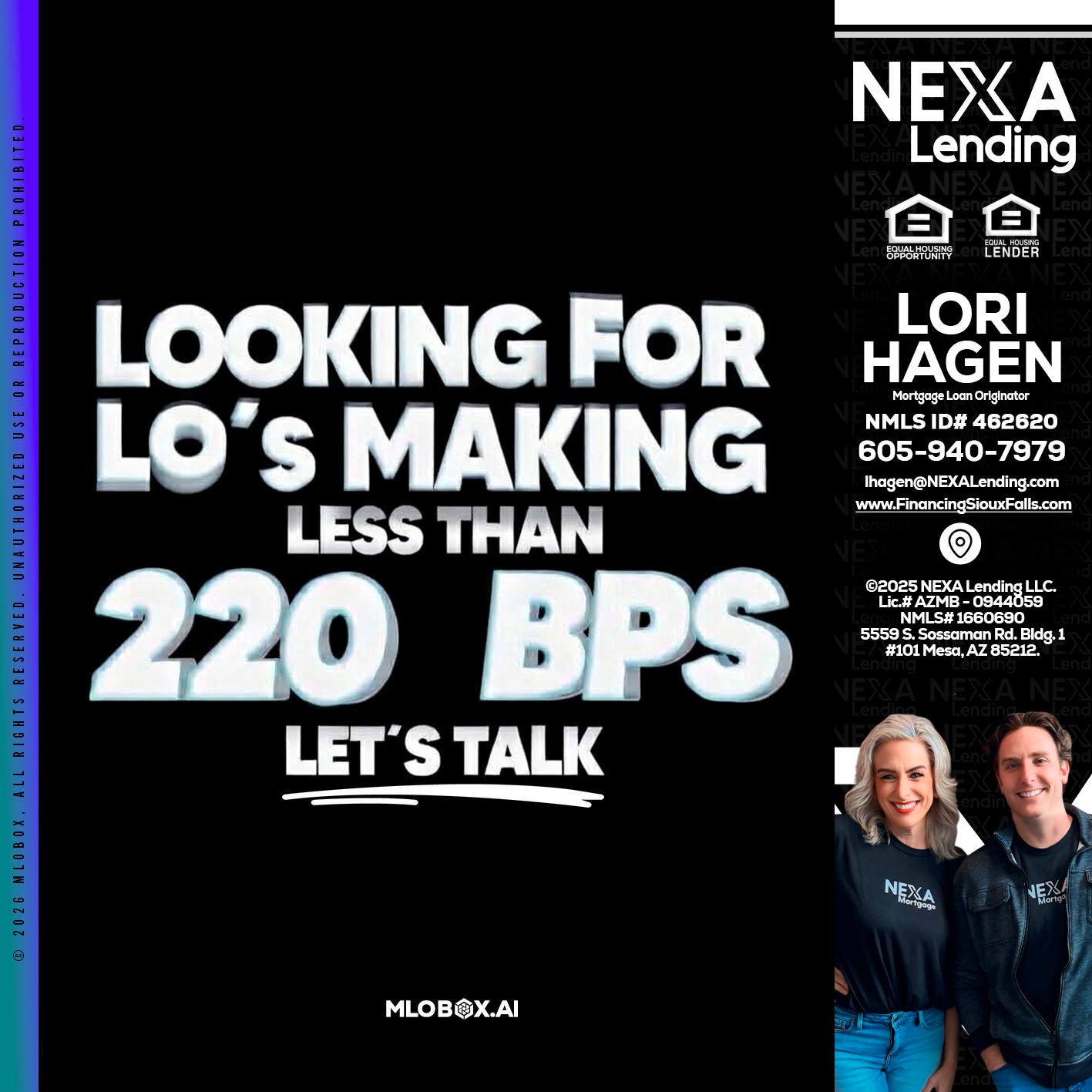 LOOKING FOR - Lori Hagen & Tony Bartholomaus -Mortgage Brokers