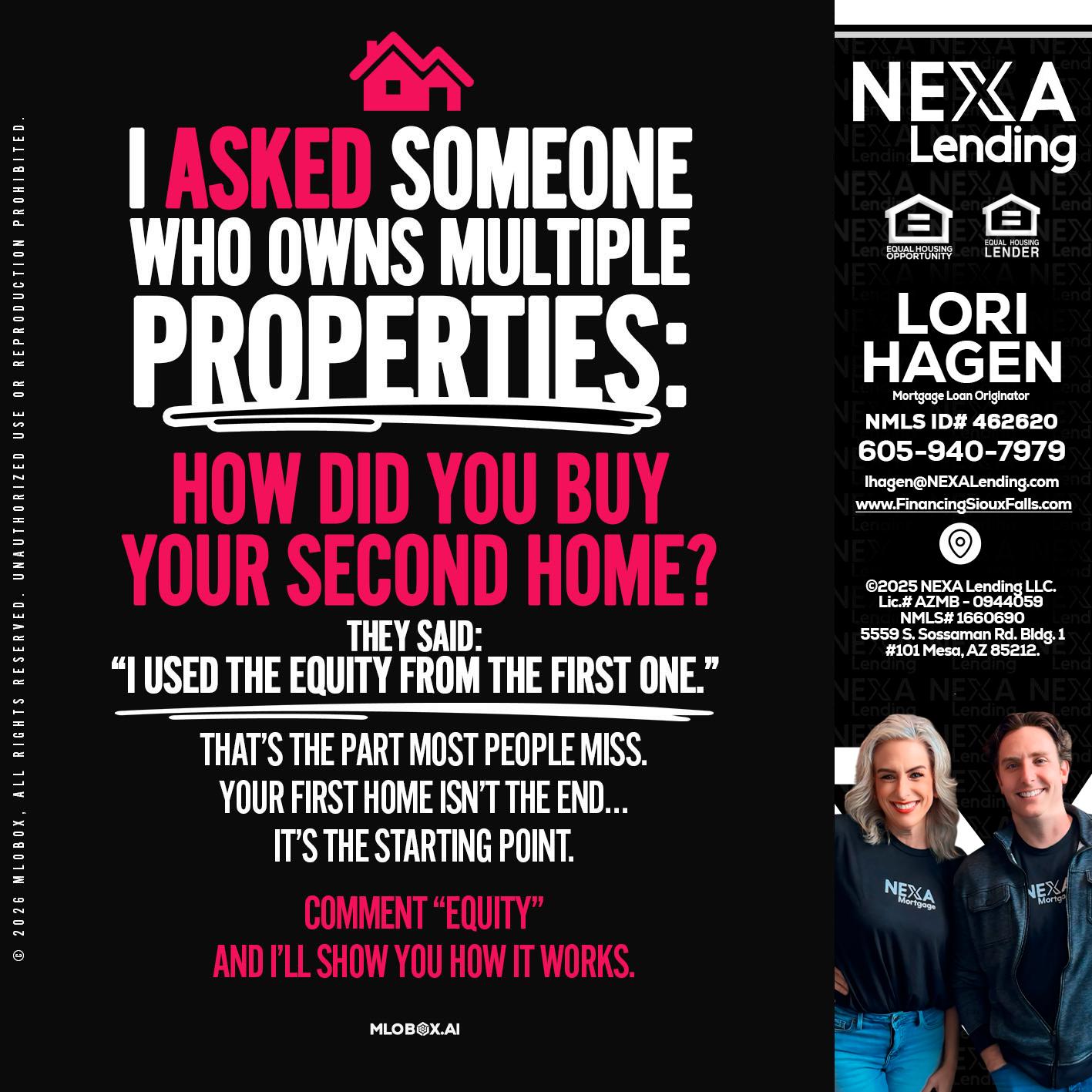 I ASKED SOMEONE - Lori Hagen & Tony Bartholomaus -Mortgage Brokers