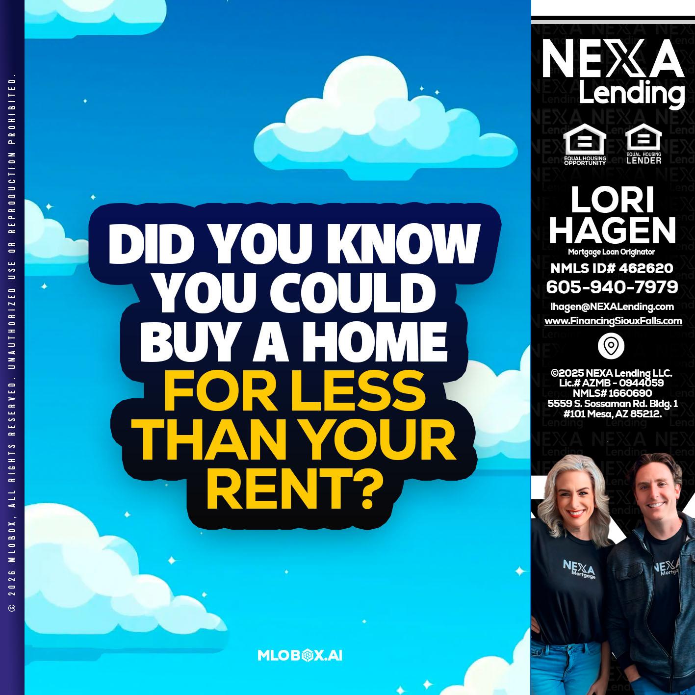 DID YOU KNOW - Lori Hagen & Tony Bartholomaus -Mortgage Brokers