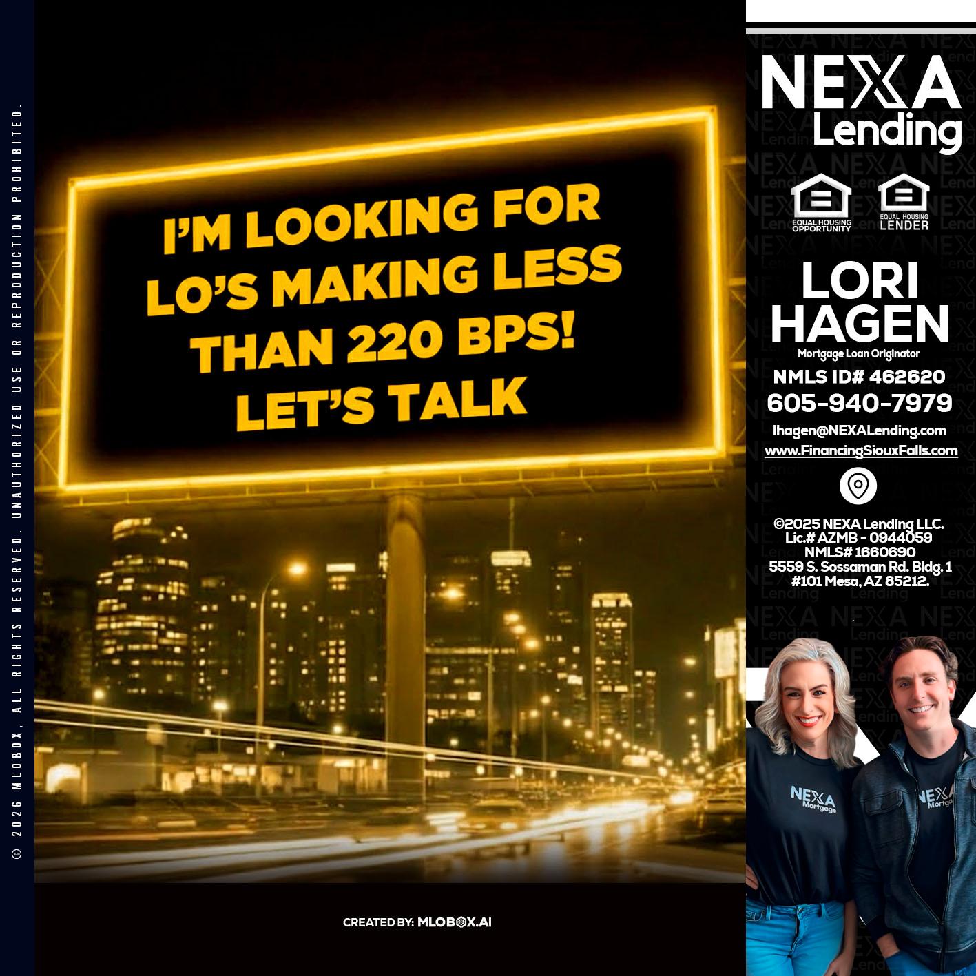 Looking for MLOs - Lori Hagen & Tony Bartholomaus -Mortgage Brokers