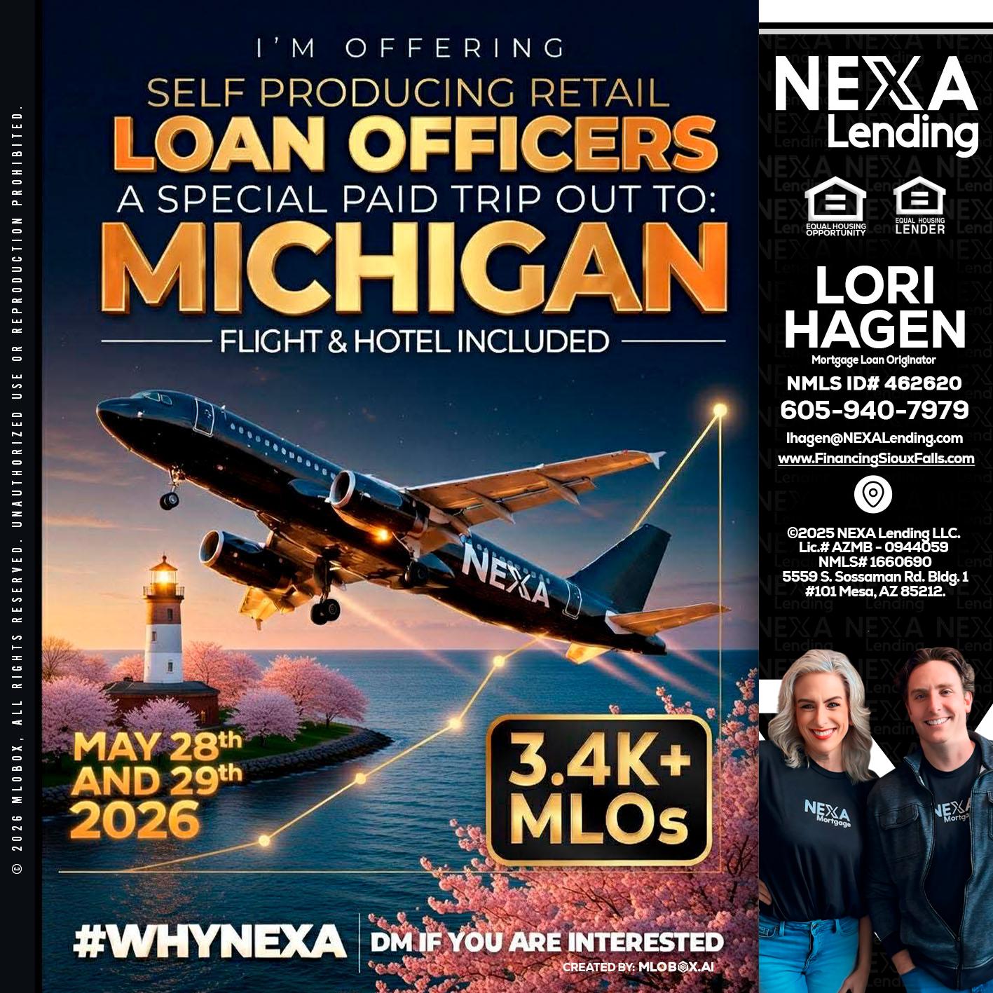 MICHIGAN TRIP - Lori Hagen & Tony Bartholomaus -Mortgage Brokers