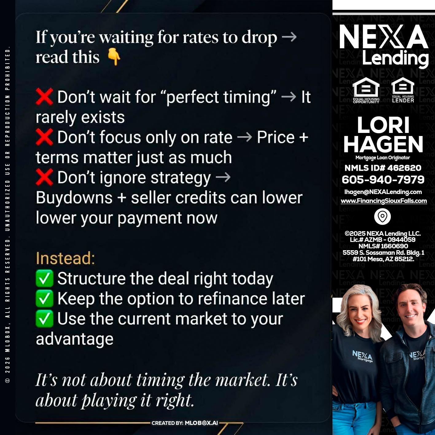 IF YOU ARE - Lori Hagen & Tony Bartholomaus -Mortgage Brokers