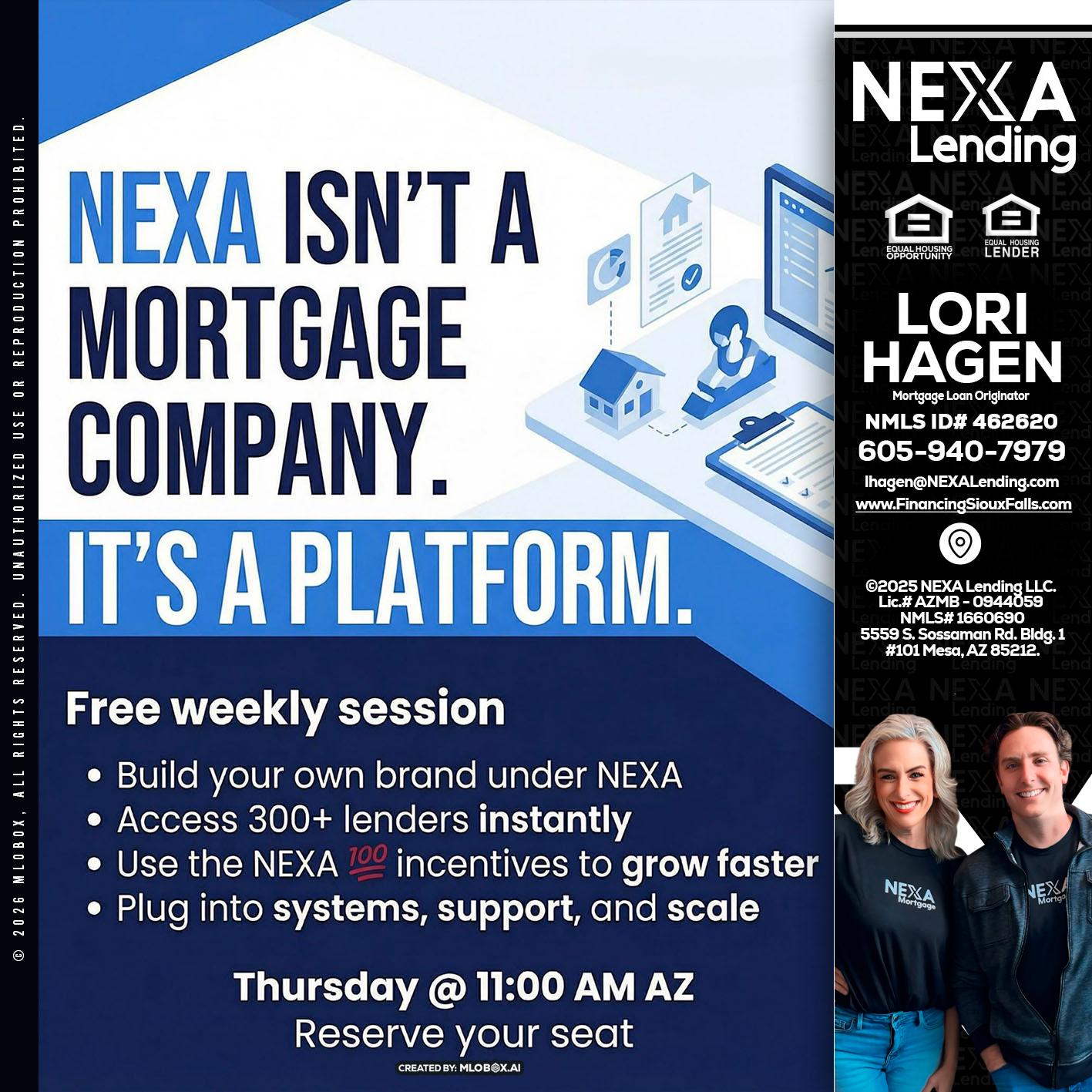 NEXA ISNT - Lori Hagen & Tony Bartholomaus -Mortgage Brokers
