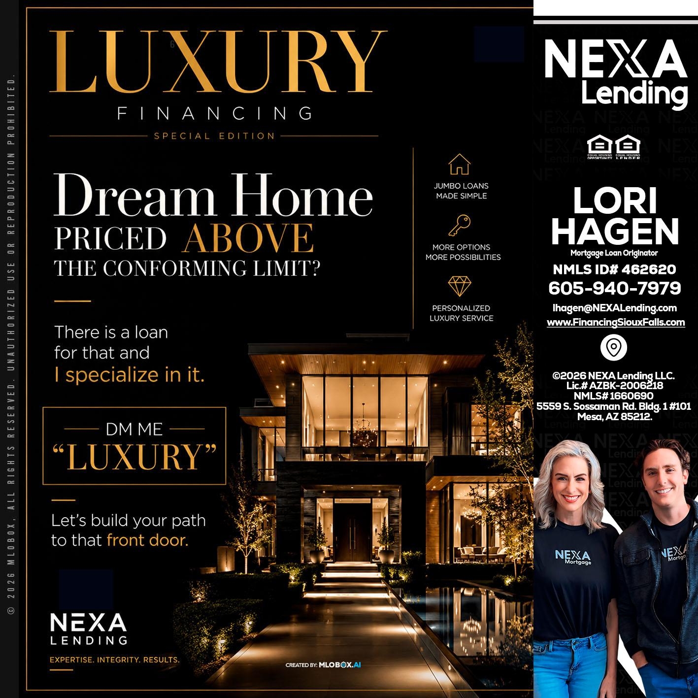 LUXURY - Lori Hagen & Tony Bartholomaus -Mortgage Brokers