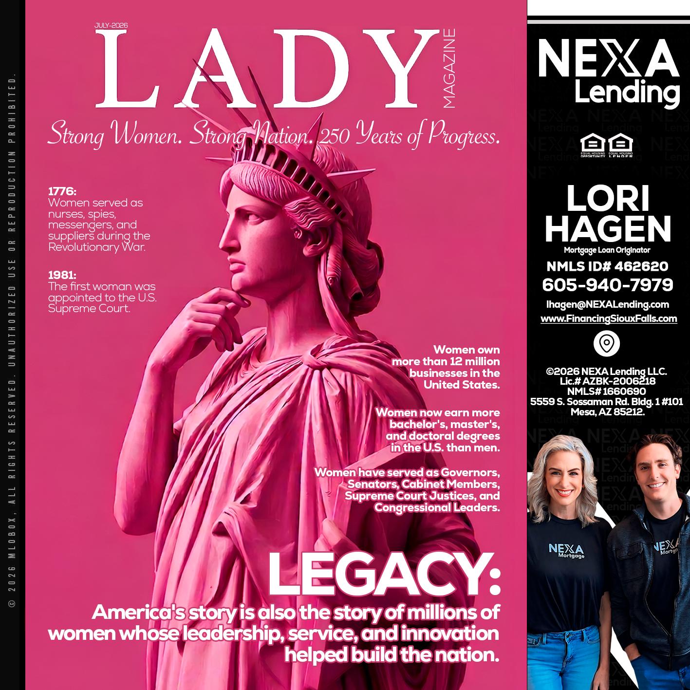 LADY LIBERTY! - Lori Hagen & Tony Bartholomaus -Mortgage Brokers