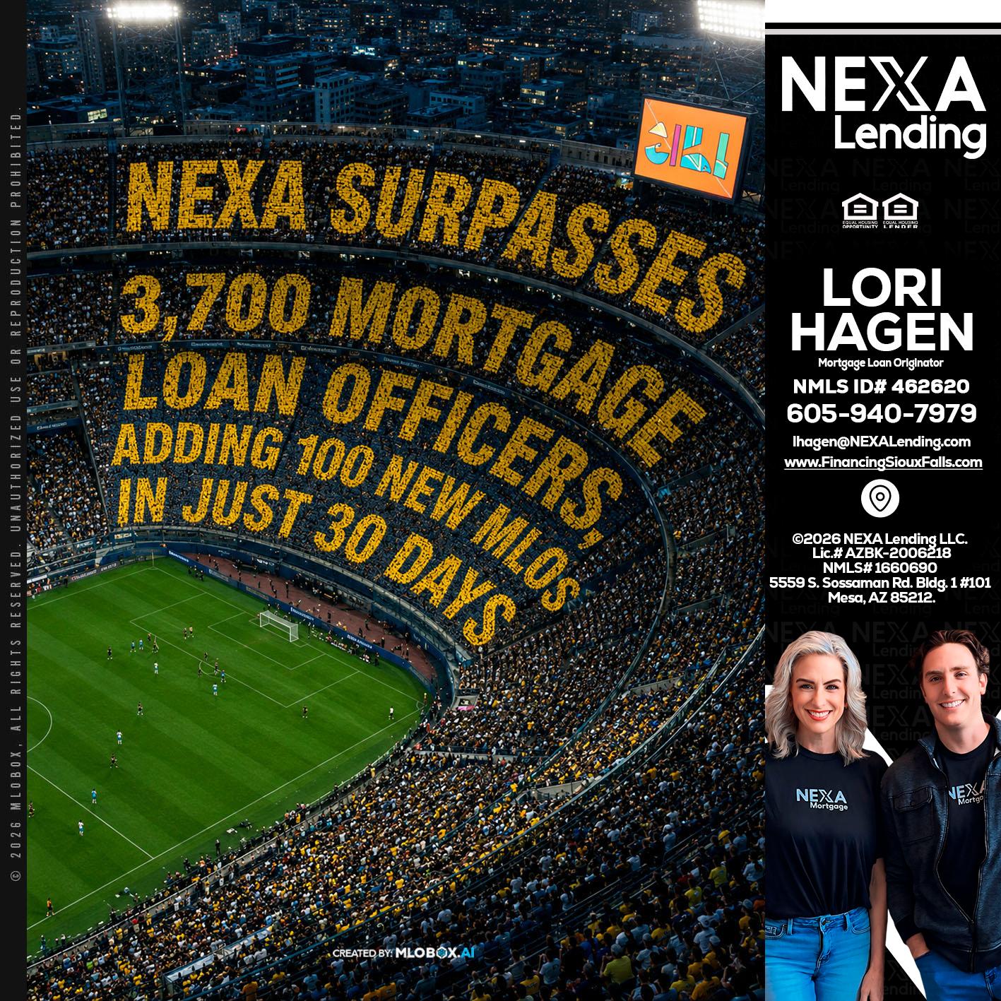 NEXA SURPASSES - Lori Hagen & Tony Bartholomaus -Mortgage Brokers