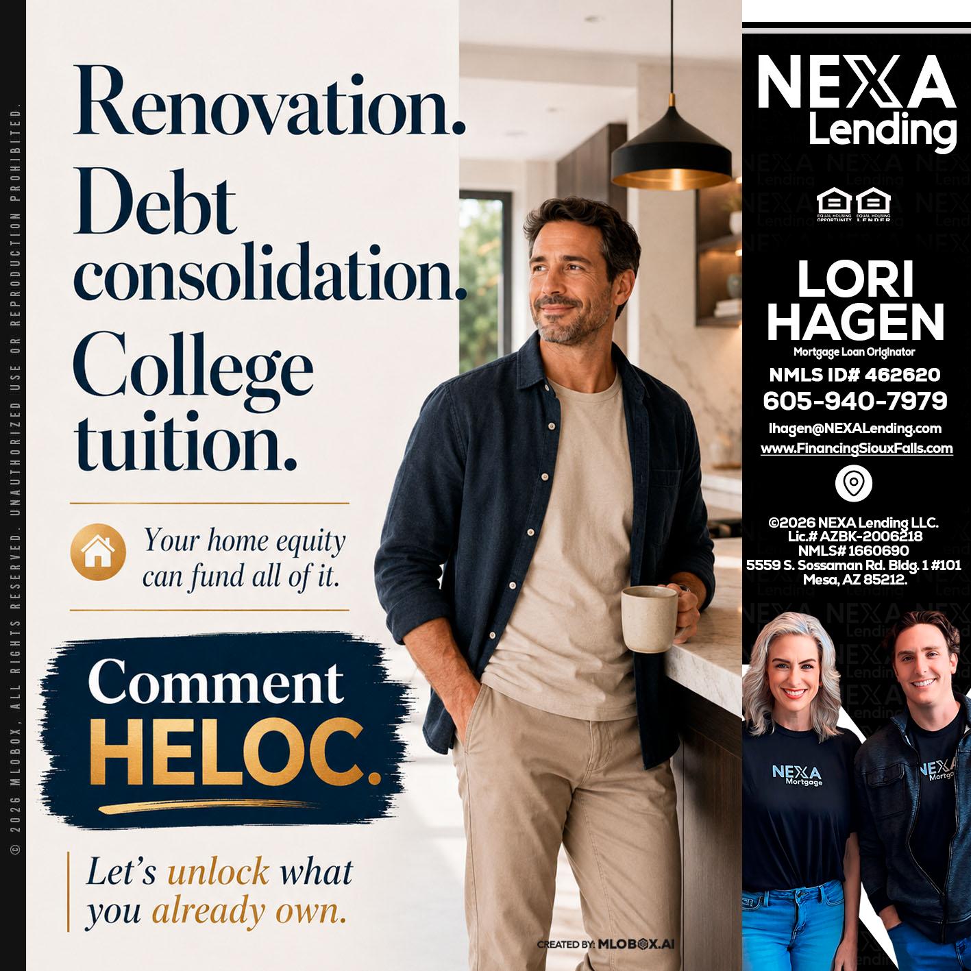 RENOVATION DEBT - Lori Hagen & Tony Bartholomaus -Mortgage Brokers