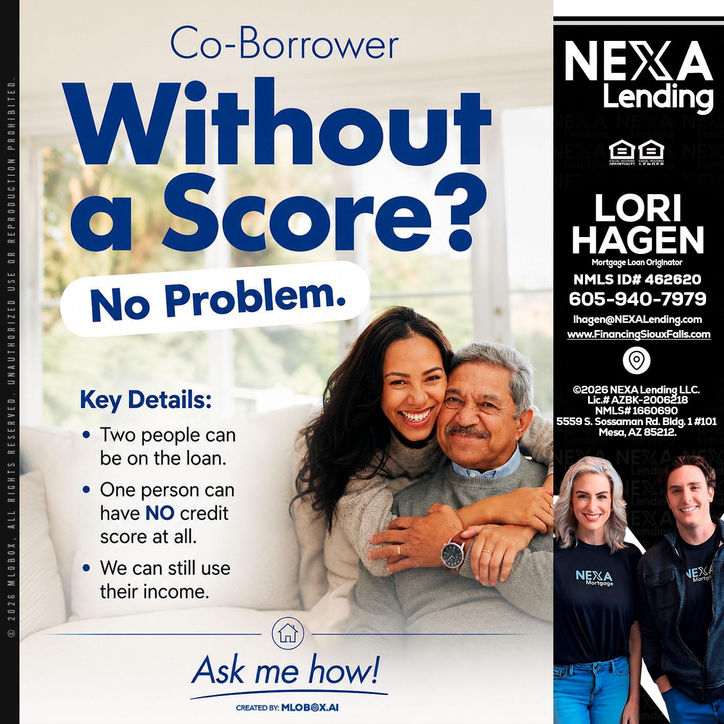 WITHOUT SCORE? - Lori Hagen & Tony Bartholomaus -Mortgage Brokers