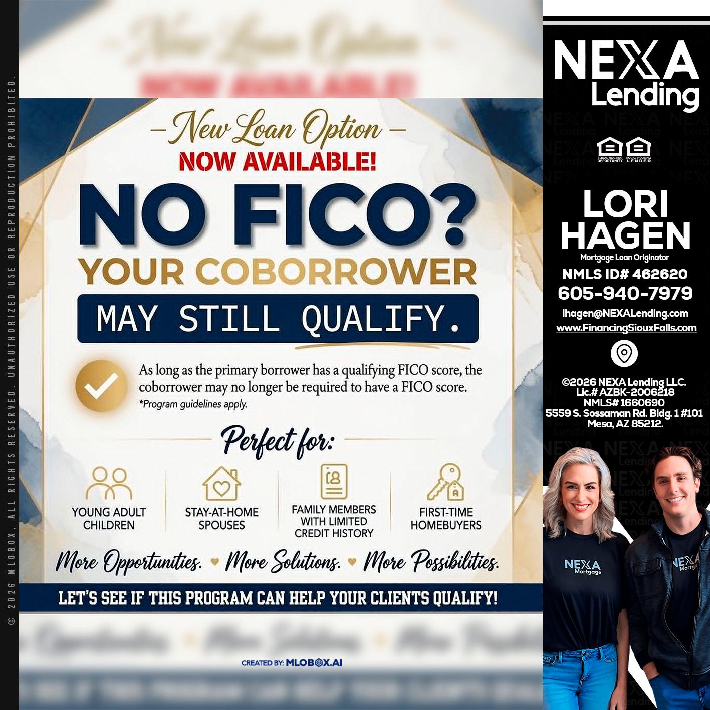 NO FICO? - Lori Hagen & Tony Bartholomaus -Mortgage Brokers