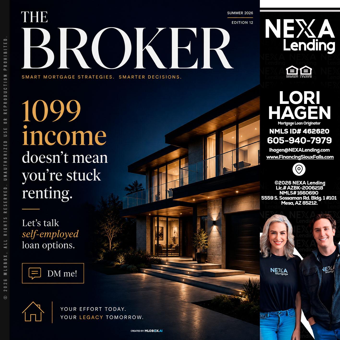 THE BROKER - Lori Hagen & Tony Bartholomaus -Mortgage Brokers