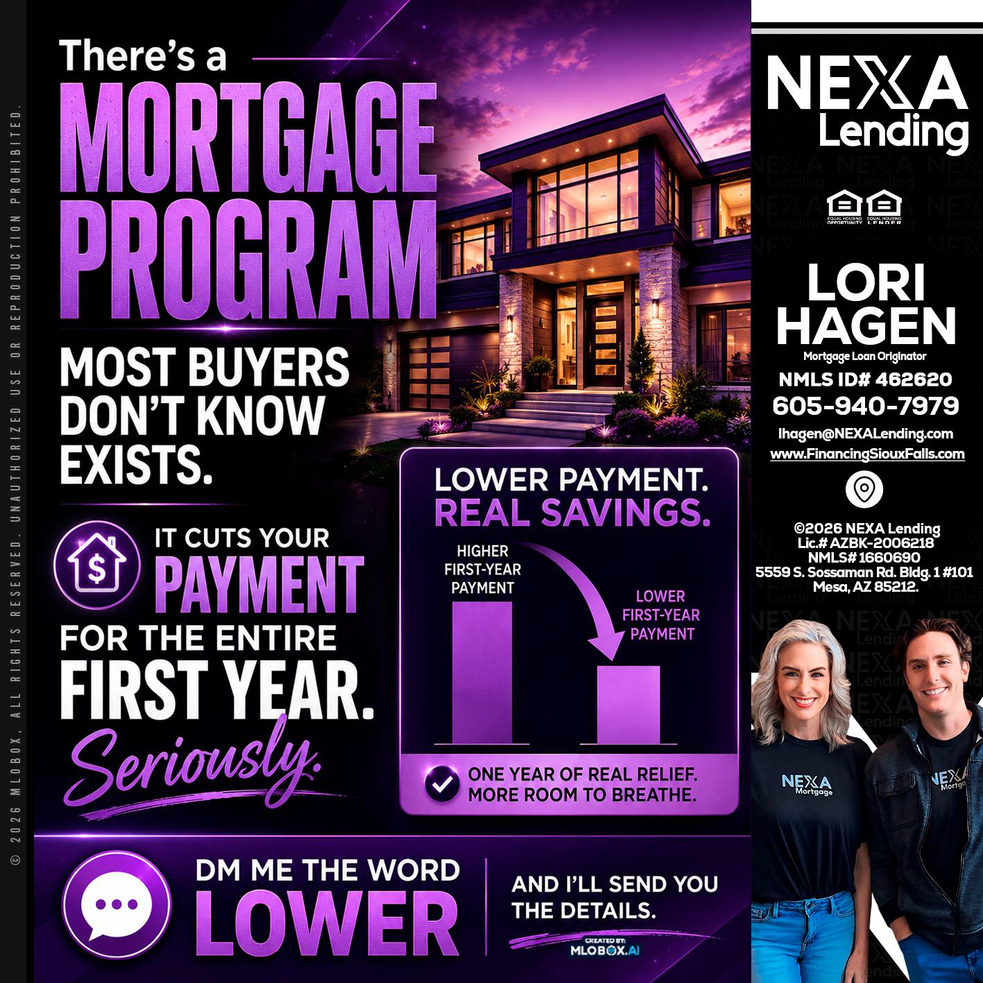 MORTGAGE PROGRAM - Lori Hagen & Tony Bartholomaus -Mortgage Brokers