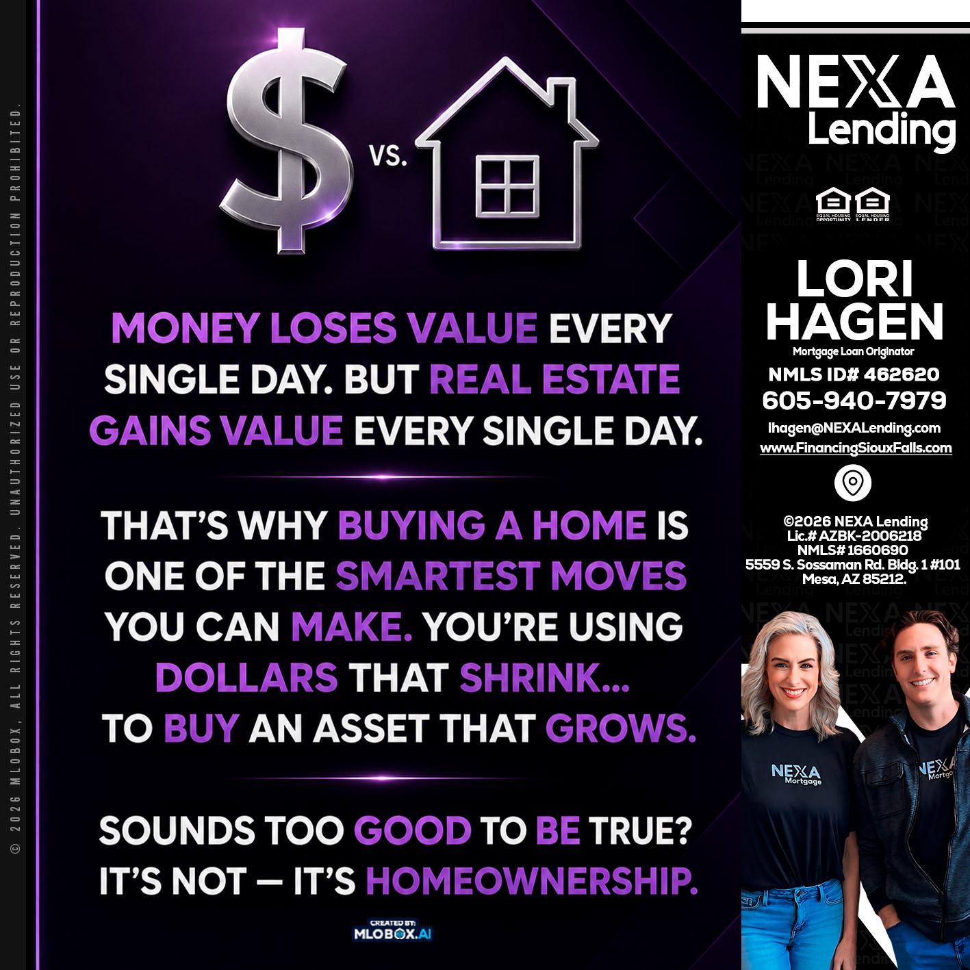 MONEY LOSES - Lori Hagen & Tony Bartholomaus -Mortgage Brokers