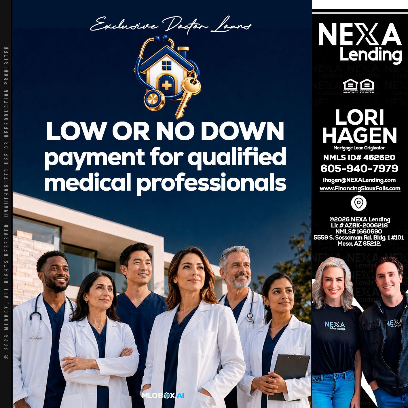 DOCTOR LOANS - Lori Hagen & Tony Bartholomaus -Mortgage Brokers